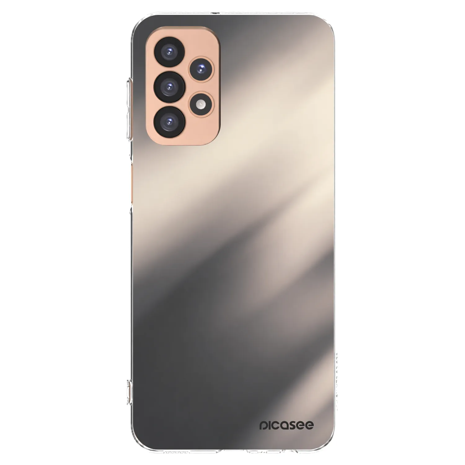 Picasee silikonski prozorni ovitek za Samsung Galaxy A23 A236B 5G - Smoky Beige