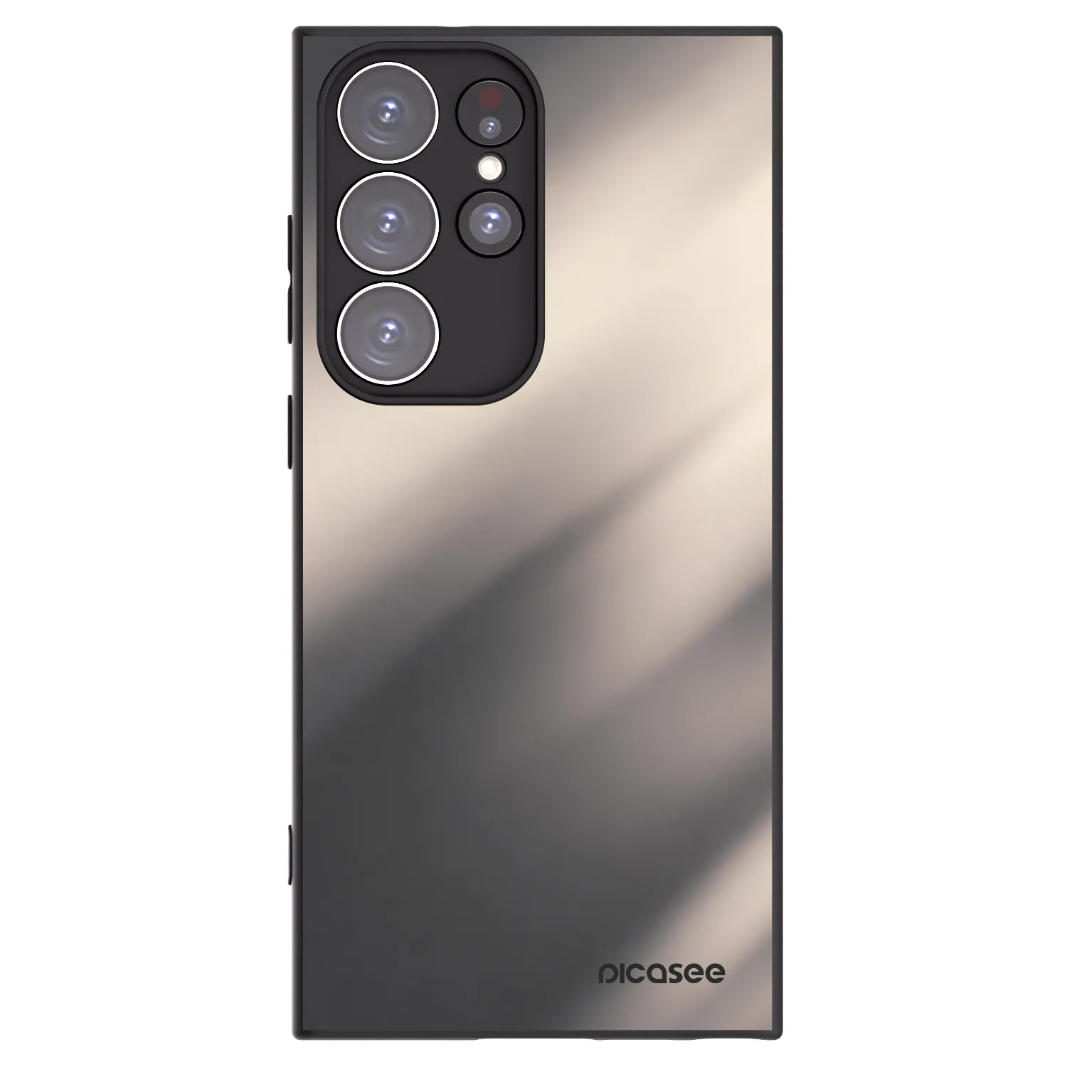 Picasee silikonski črni ovitek za Samsung Galaxy S23 Ultra 5G - Smoky Beige