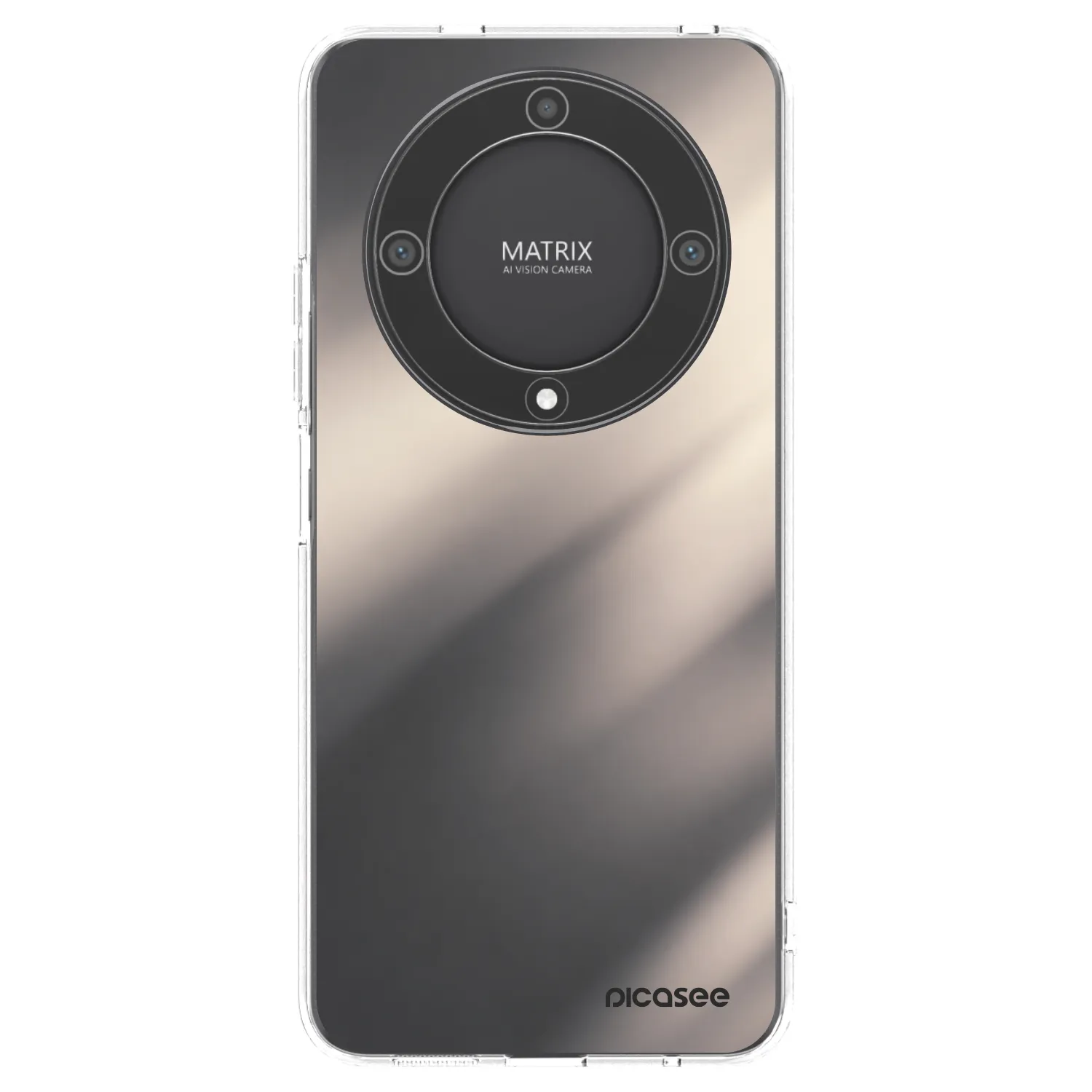 Picasee silikonski prozorni ovitek za Honor Magic5 Lite 5G - Smoky Beige