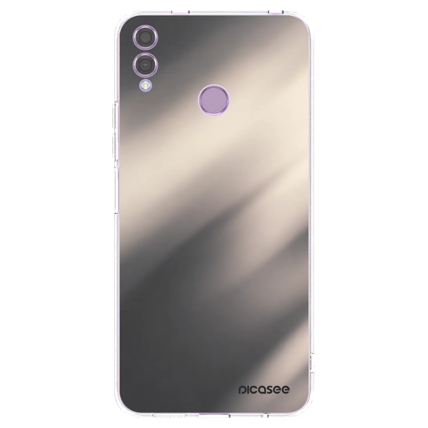 Picasee silikonski prozorni ovitek za Honor 8X - Smoky Beige