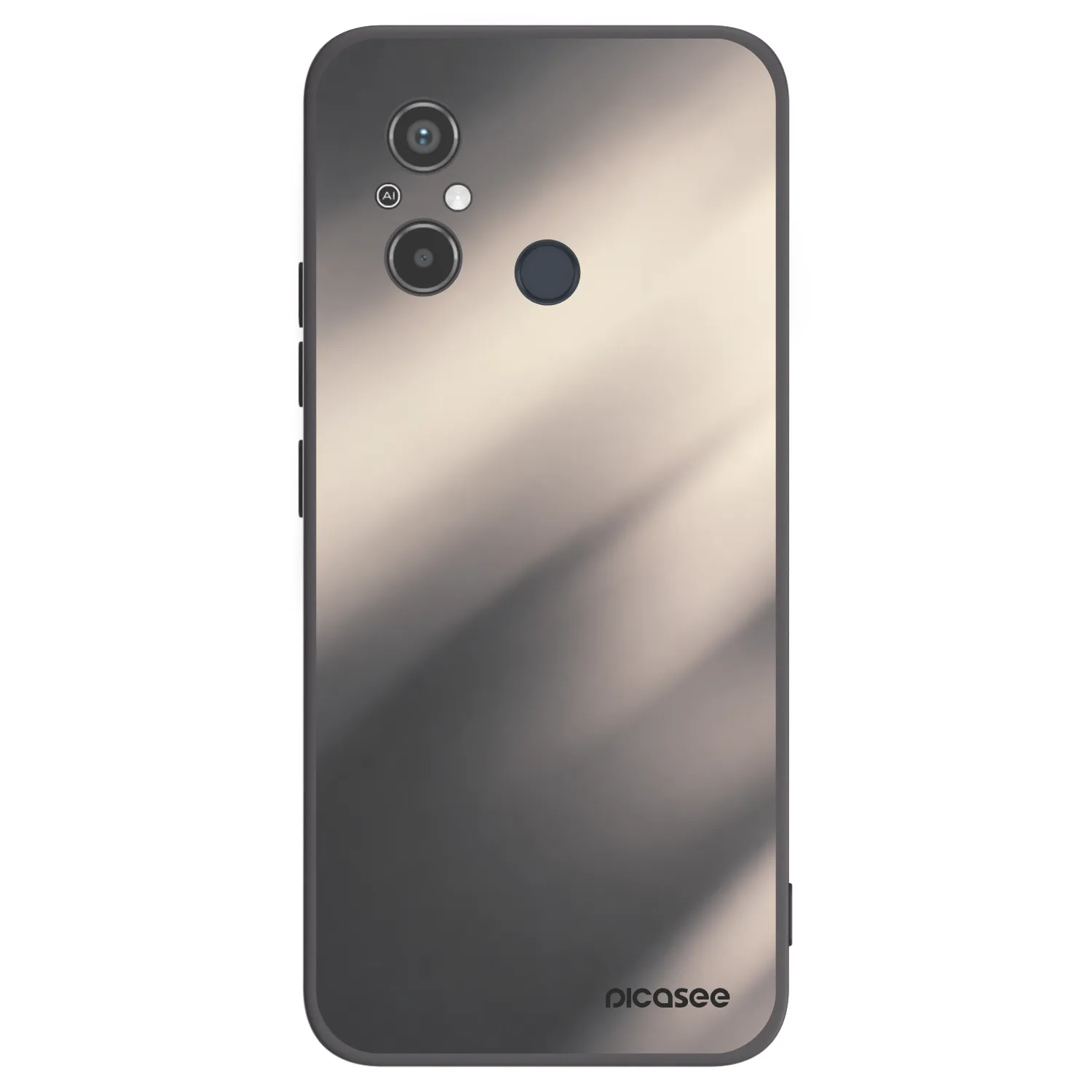 Picasee silikonski črni ovitek za Xiaomi Redmi 12C - Smoky Beige