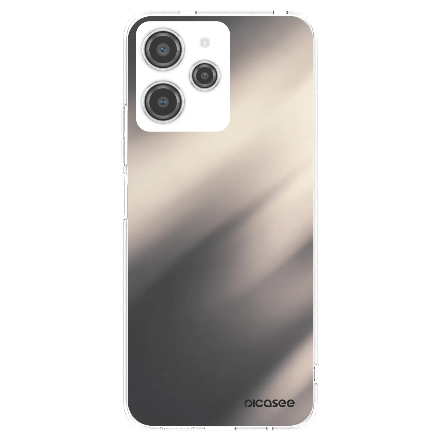Picasee silikonski prozorni ovitek za Xiaomi Redmi 12 4G - Smoky Beige