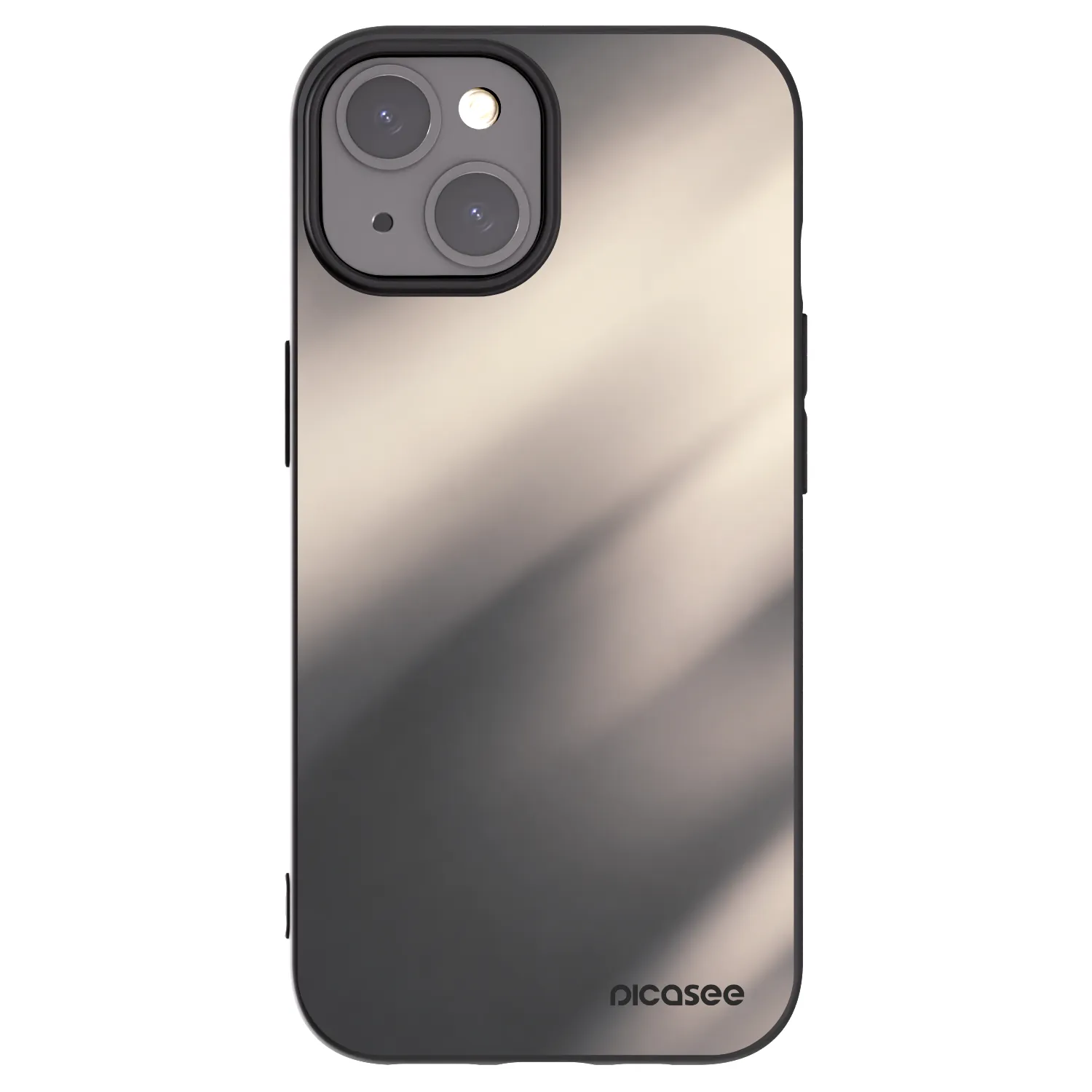 Picasee silikonski črni ovitek za Apple iPhone 15 - Smoky Beige