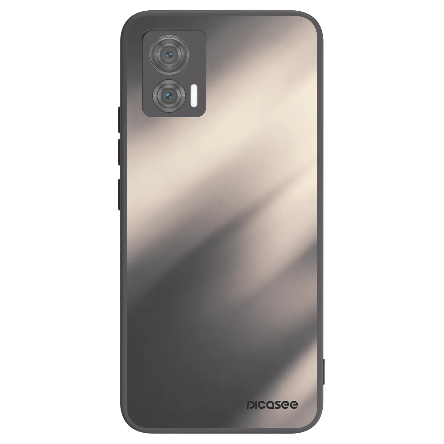 Picasee silikonski črni ovitek za Motorola Edge 30 Neo - Smoky Beige