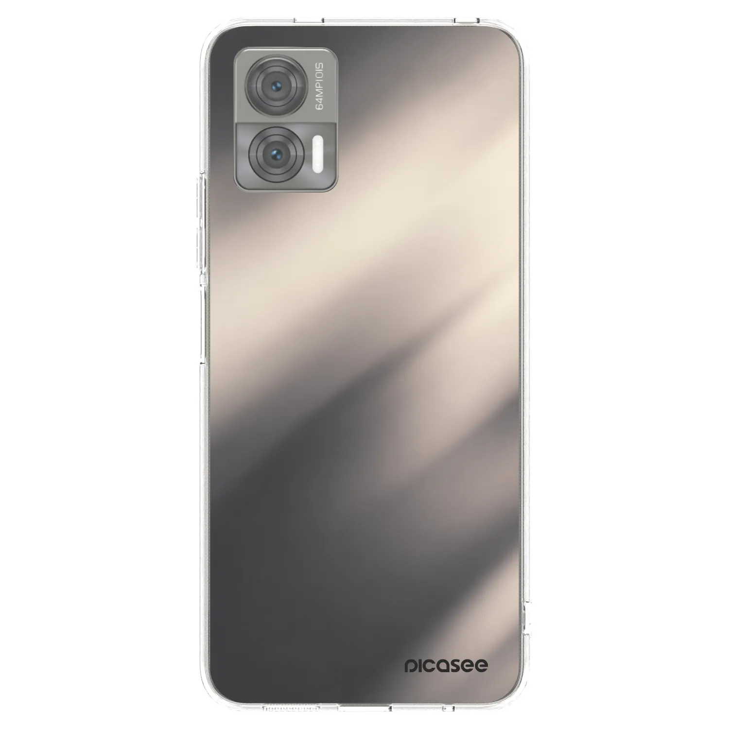 Picasee silikonski prozorni ovitek za Motorola Edge 30 Neo - Smoky Beige