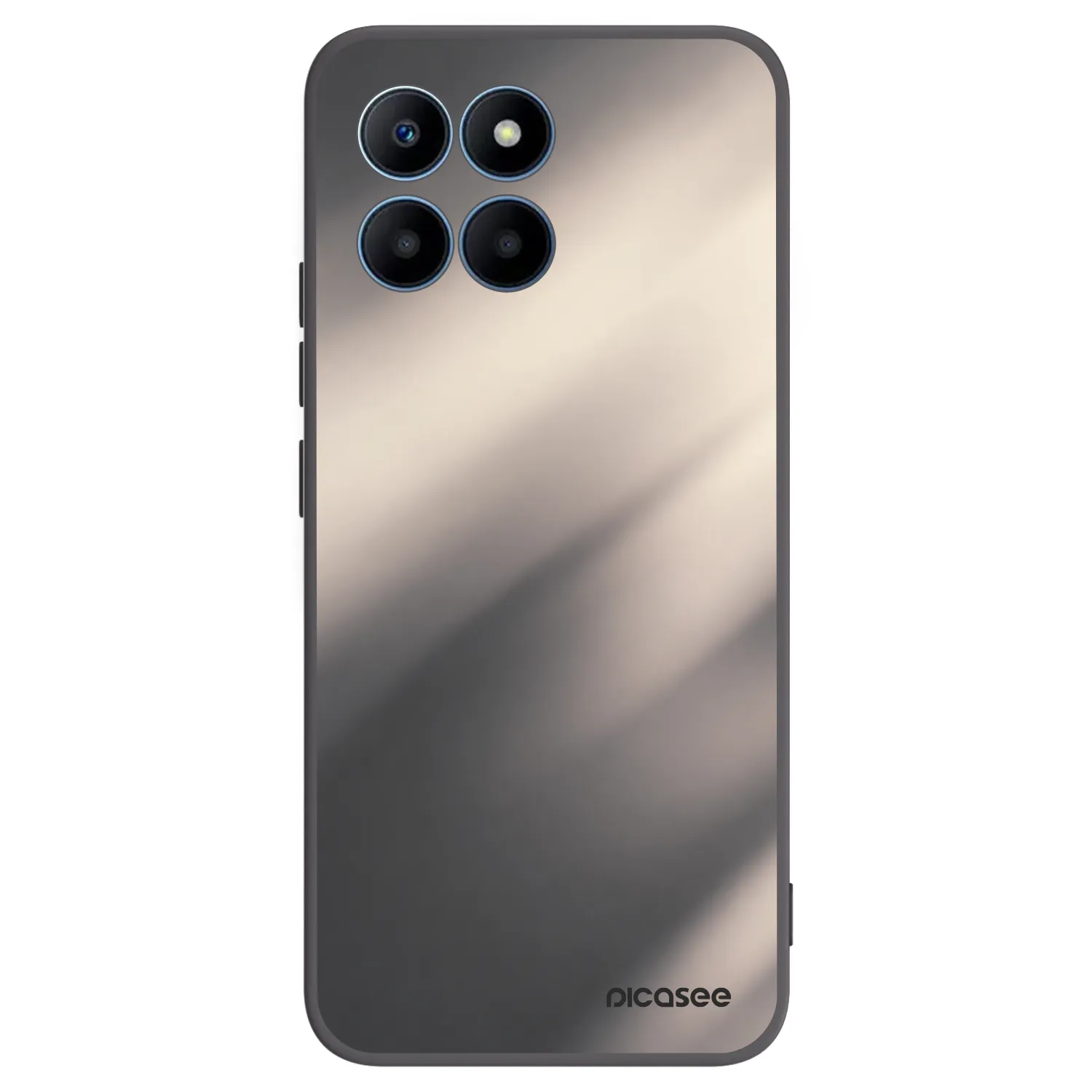 Picasee silikonski črni ovitek za Honor 70 Lite - Smoky Beige