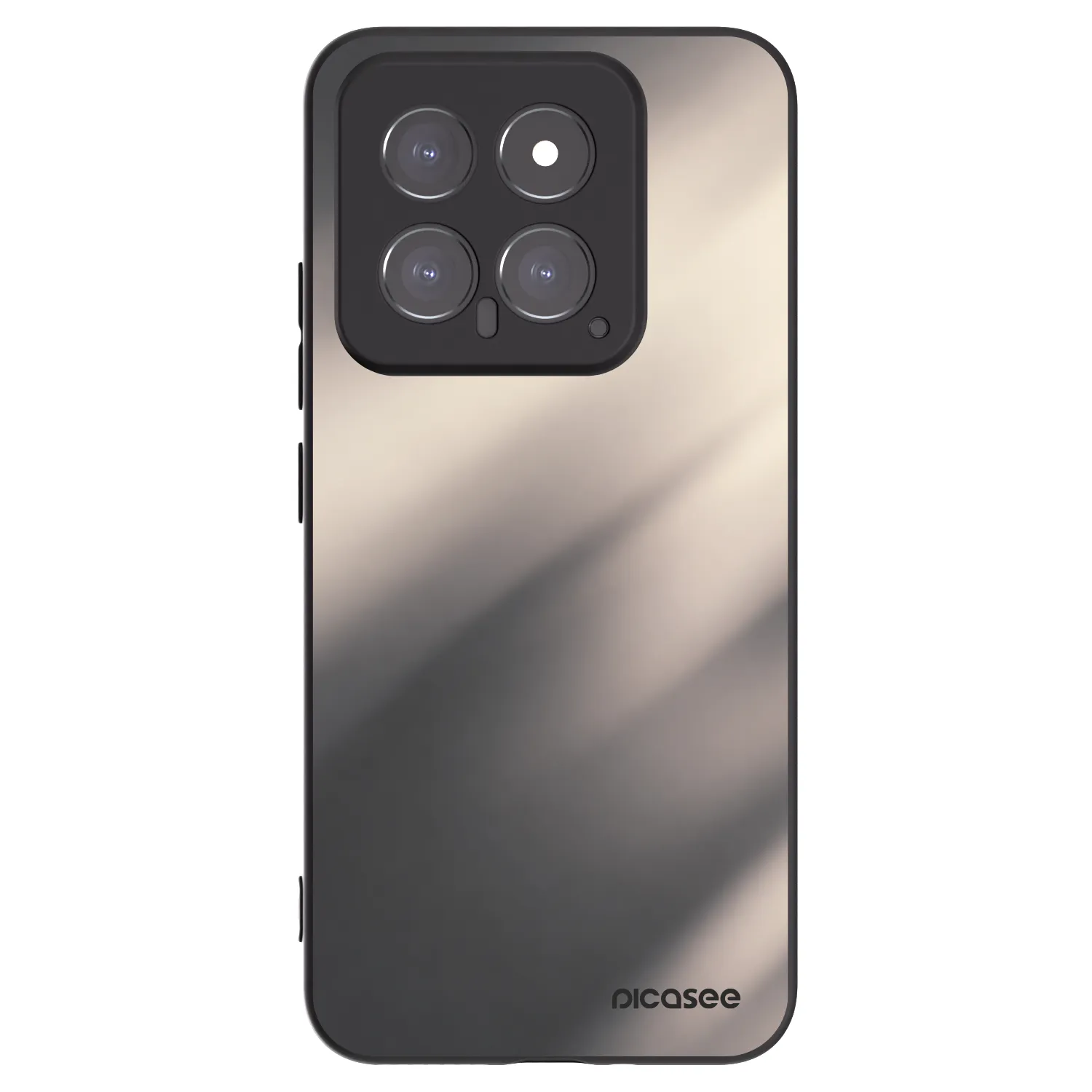 Picasee silikonski črni ovitek za Xiaomi 14 - Smoky Beige