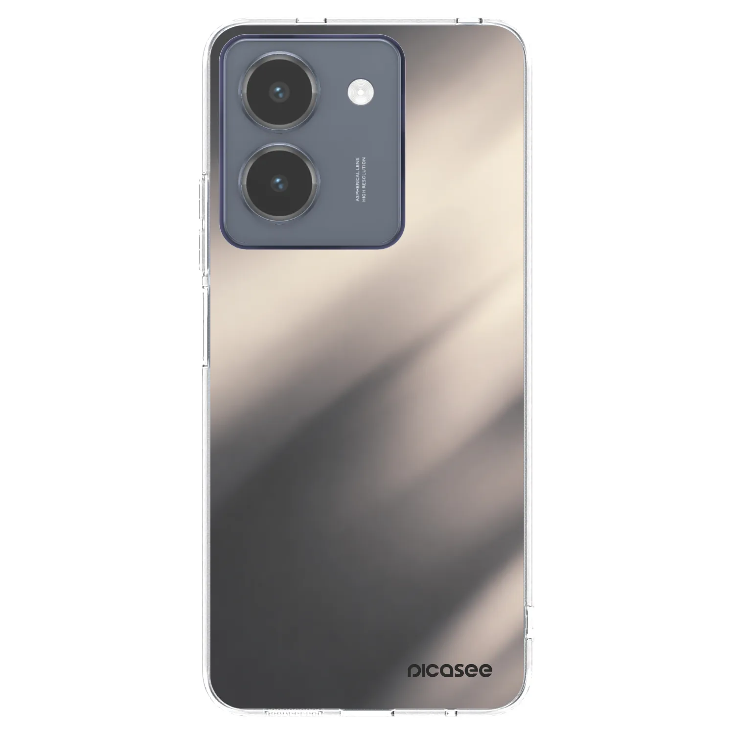 Picasee silikonski prozorni ovitek za Vivo Y36 4G - Smoky Beige