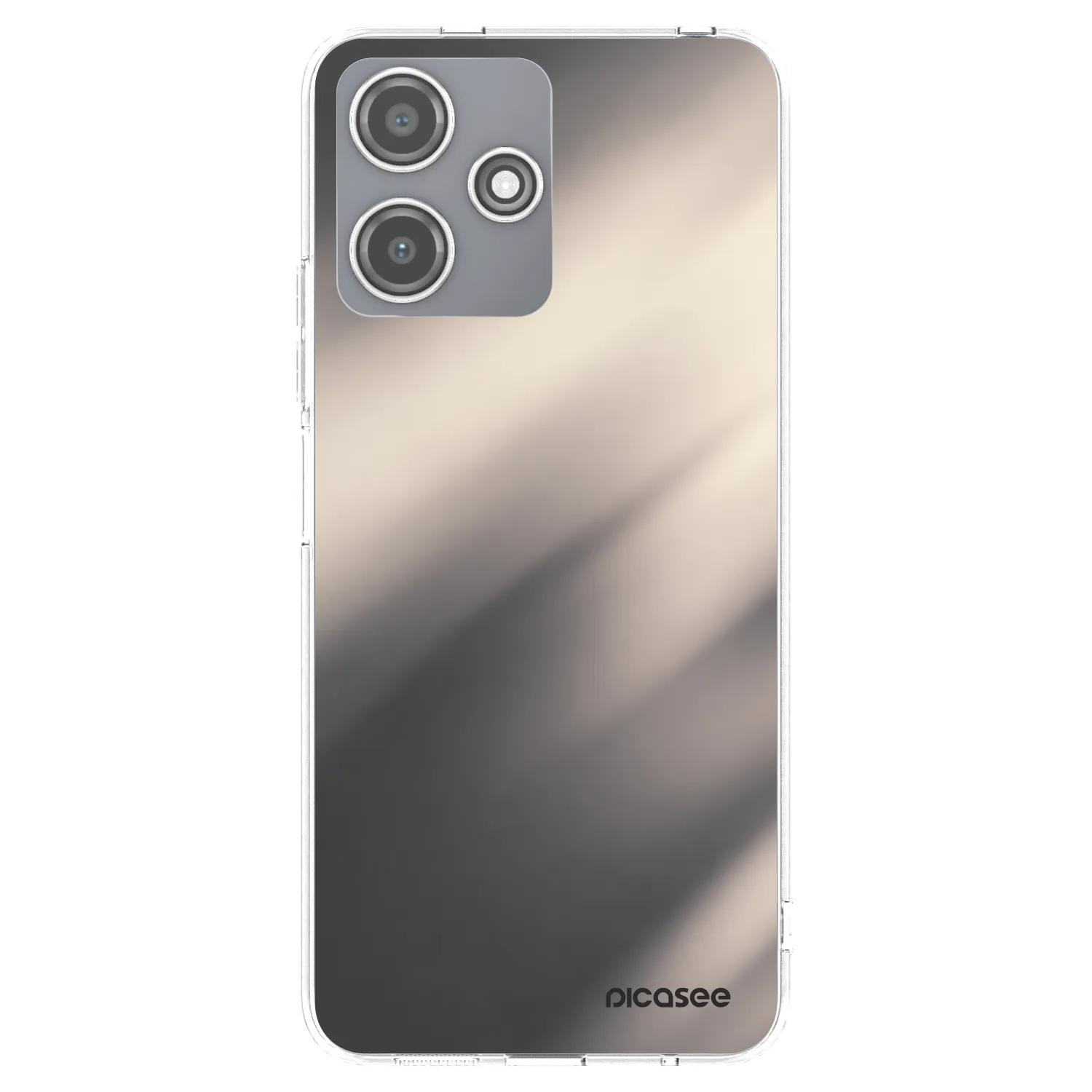 Picasee silikonski prozorni ovitek za Xiaomi Redmi 12 5G - Smoky Beige