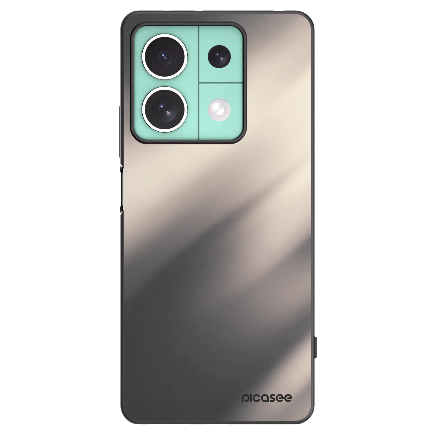 Picasee silikonski črni ovitek za Xiaomi Redmi Note 13 5G - Smoky Beige