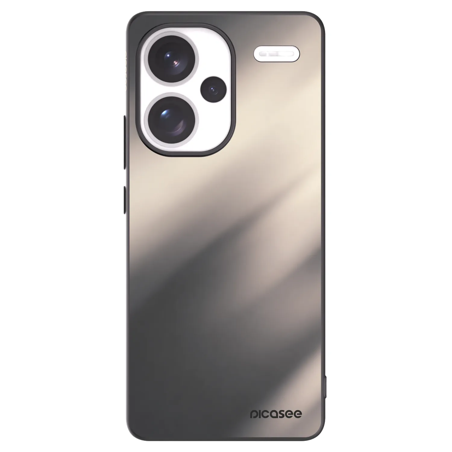 Picasee silikonski črni ovitek za Xiaomi Redmi Note 13 Pro+ 5G - Smoky Beige