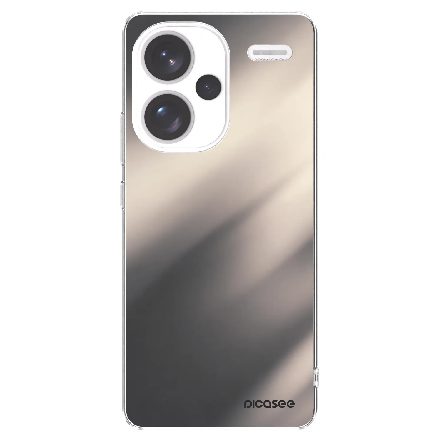 Picasee silikonski prozorni ovitek za Xiaomi Redmi Note 13 Pro+ 5G - Smoky Beige