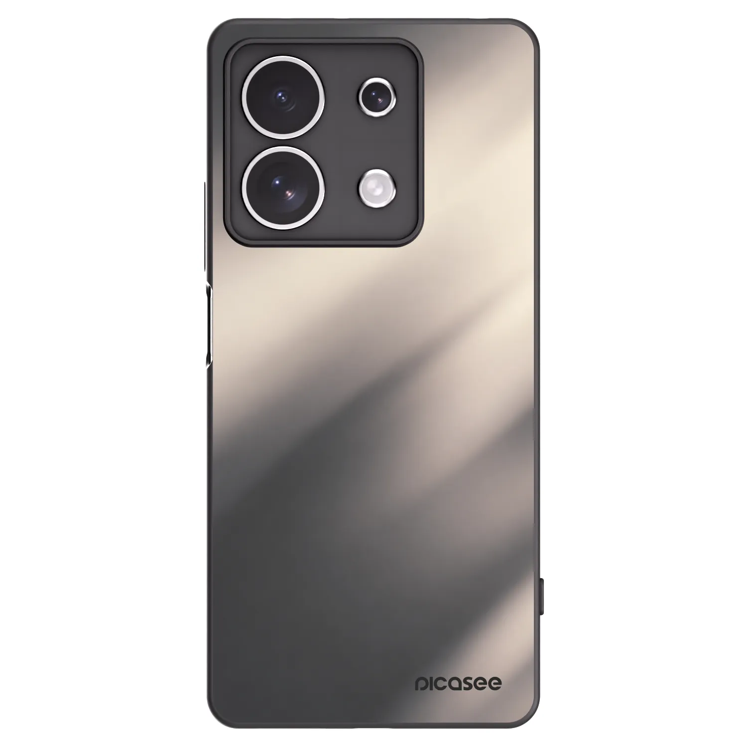 Picasee silikonski črni ovitek za Xiaomi Redmi Note 13 4G - Smoky Beige