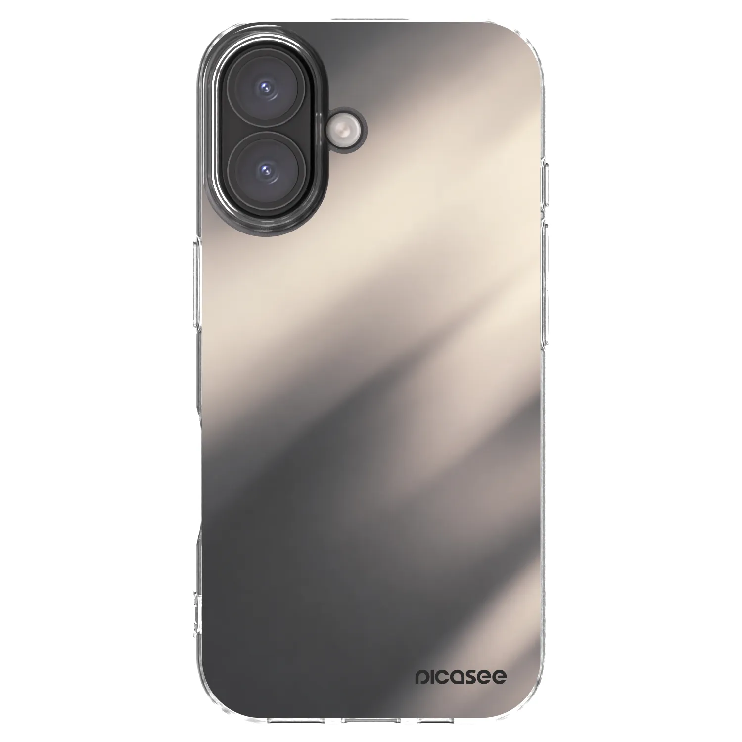 Picasee silikonski prozorni ovitek za Apple iPhone 16 - Smoky Beige