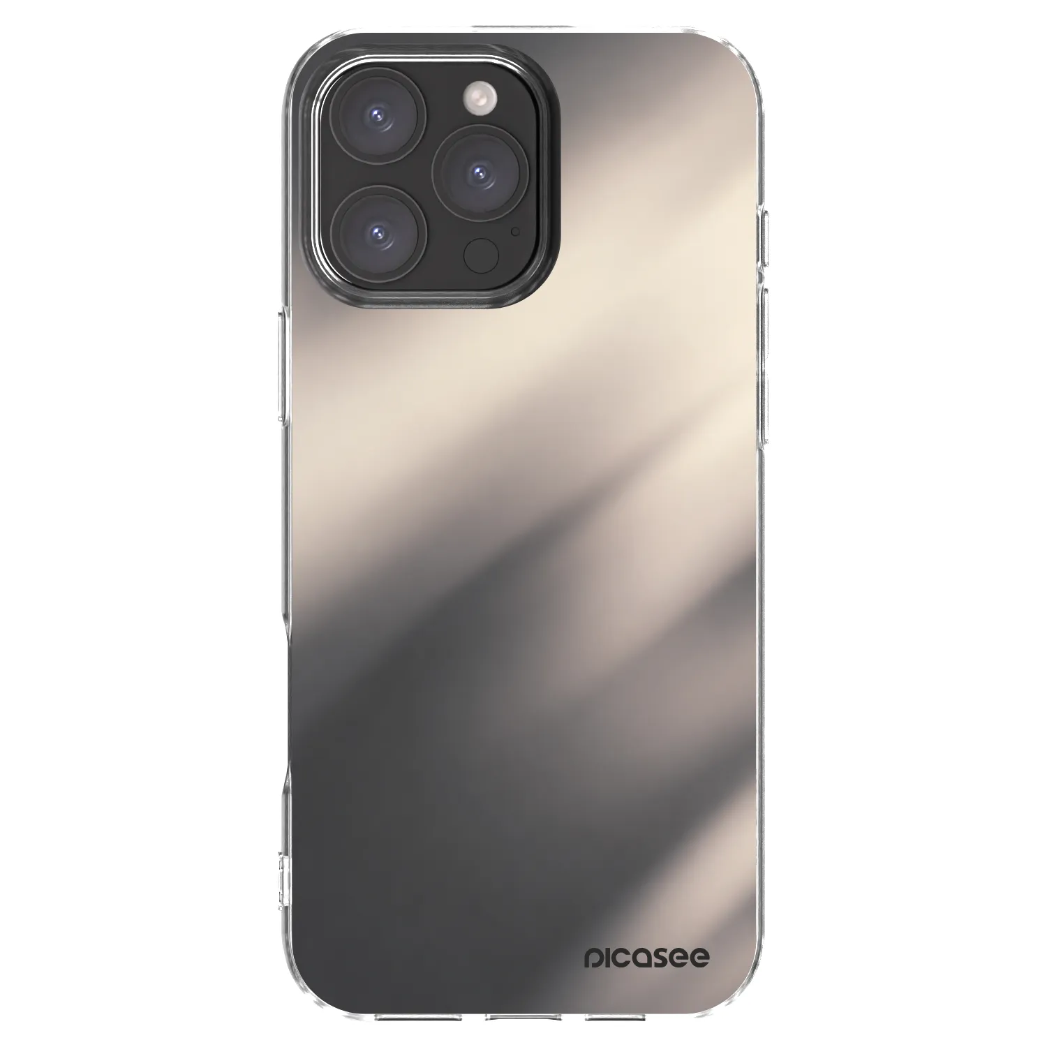 Picasee silikonski prozorni ovitek za Apple iPhone 16 Pro Max - Smoky Beige