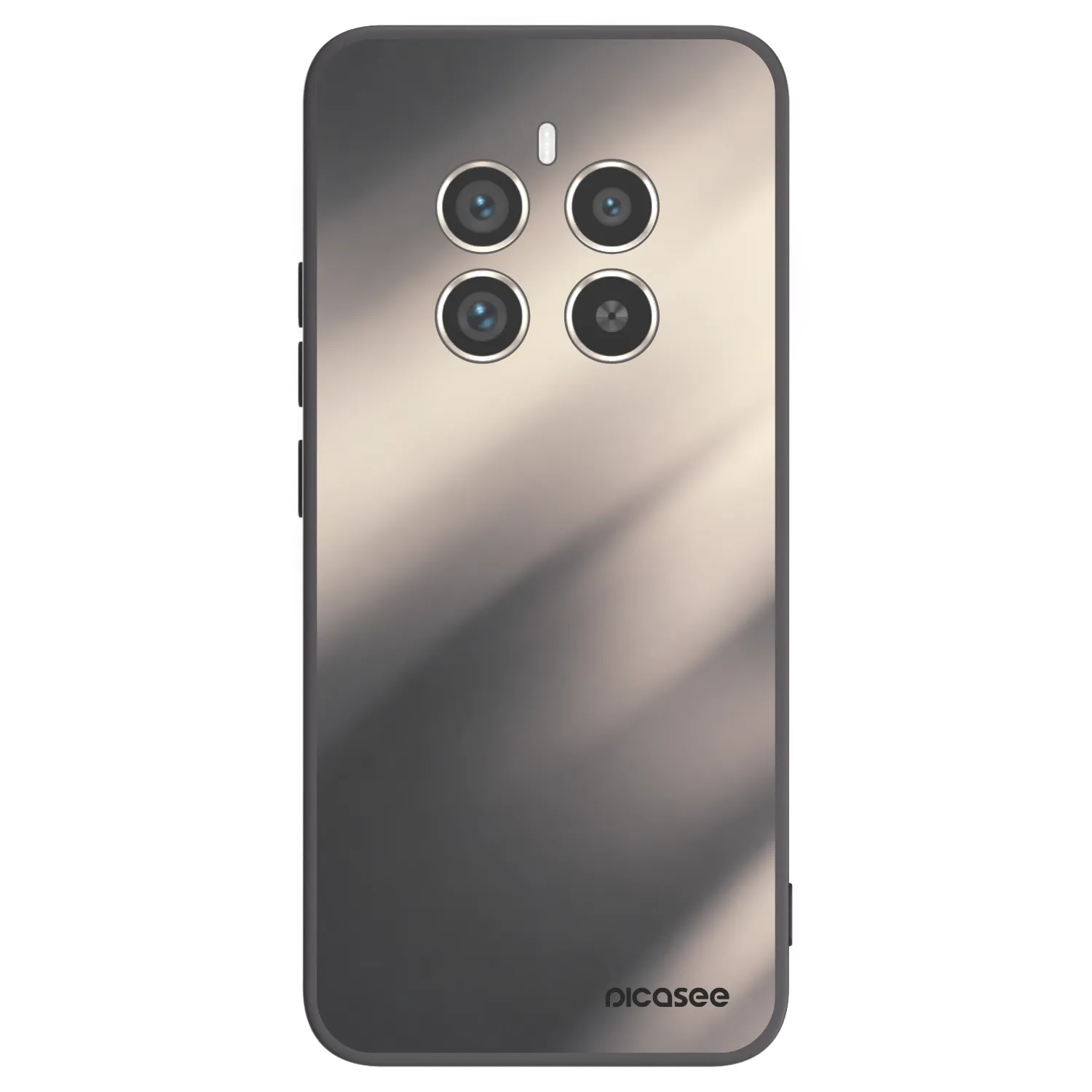 Picasee silikonski črni ovitek za Realme 12 Pro 5G - Smoky Beige