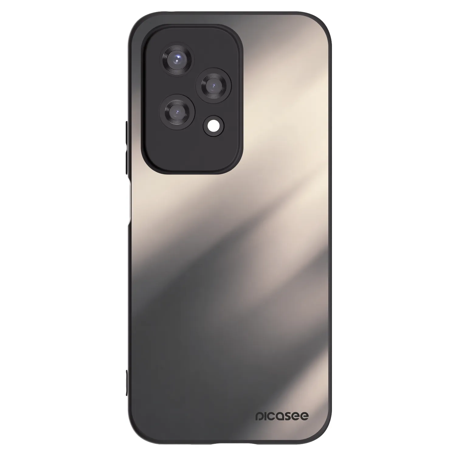 Picasee silikonski črni ovitek za Honor 200 Lite - Smoky Beige