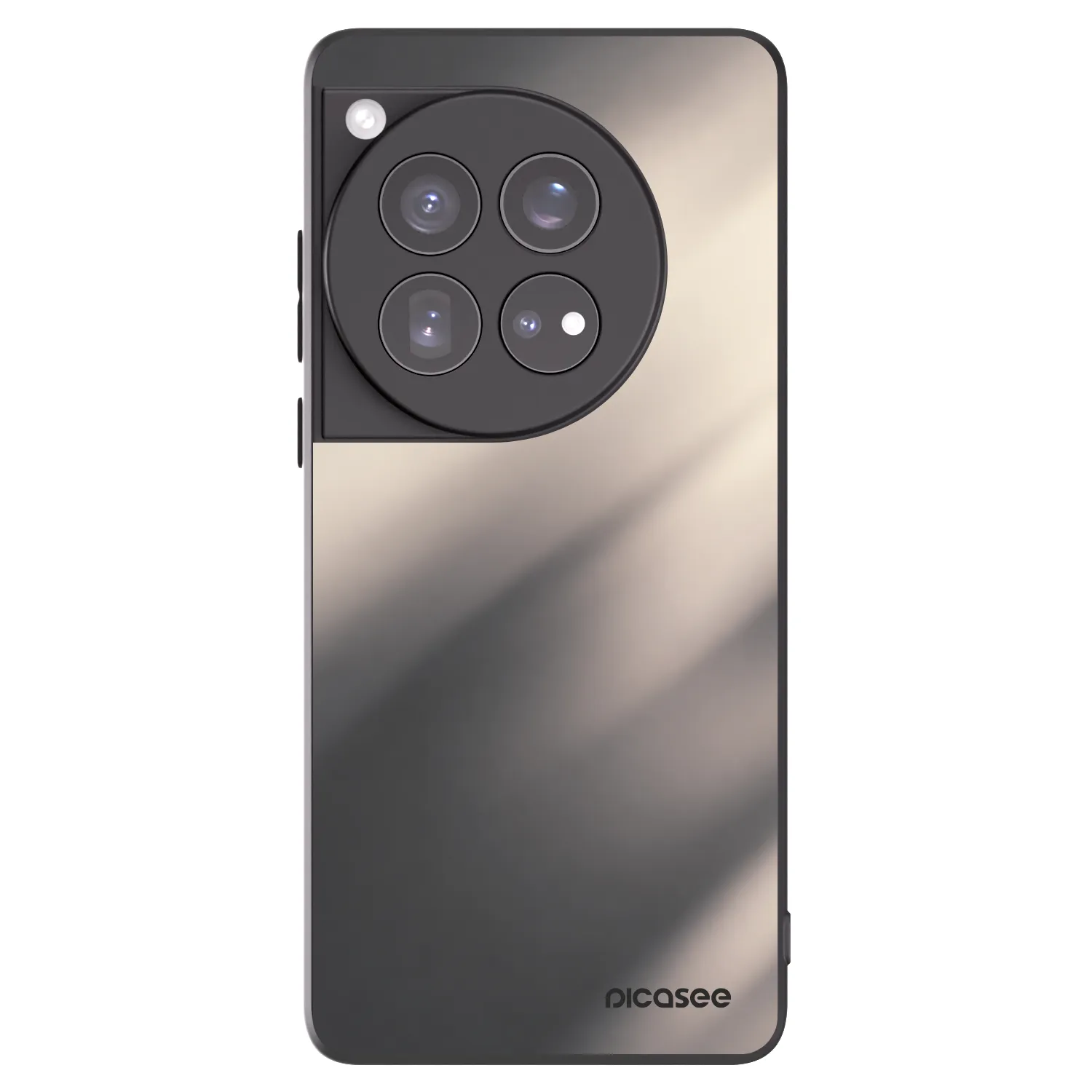 Picasee silikonski črni ovitek za OnePlus 12 5G - Smoky Beige