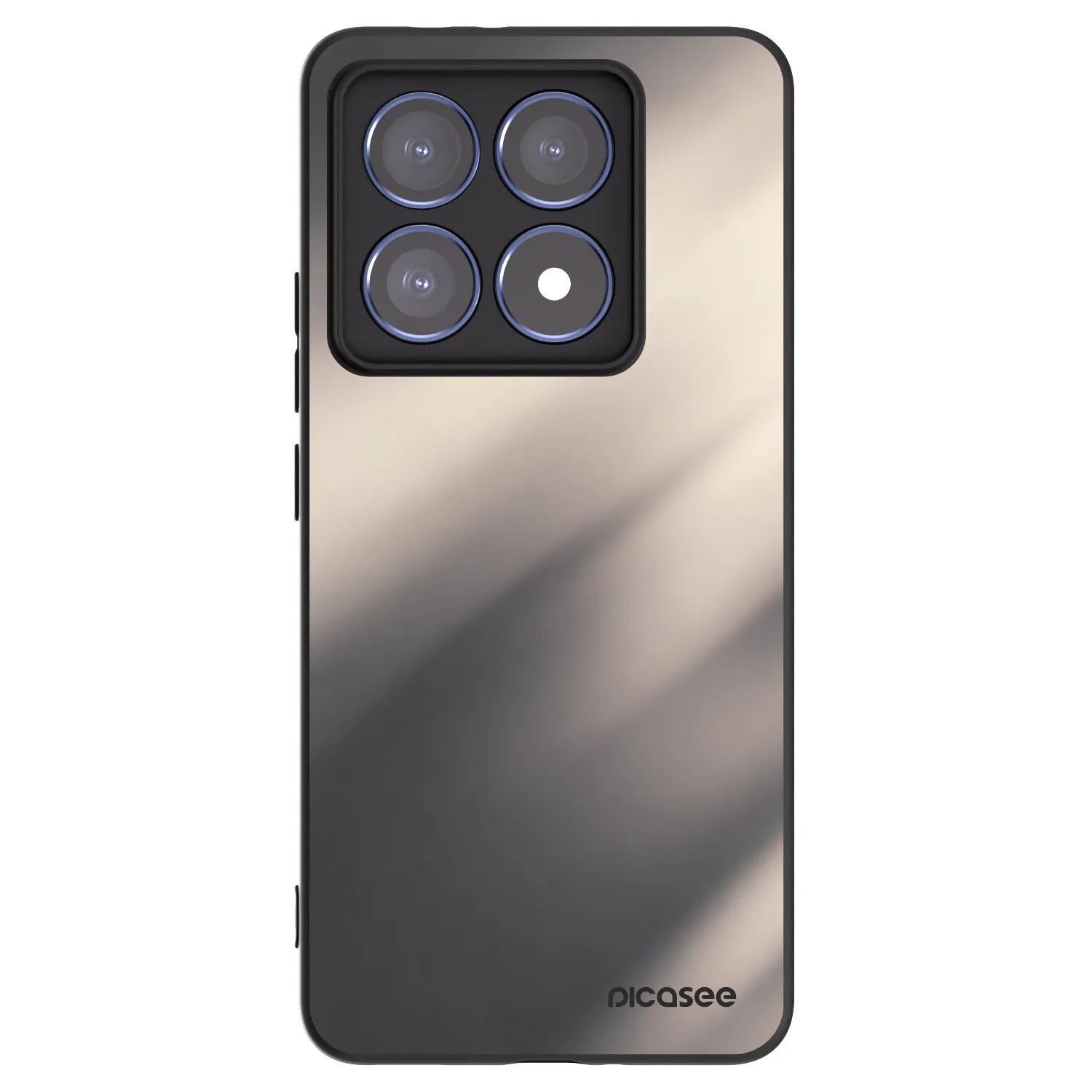 Picasee silikonski črni ovitek za Xiaomi 14T Pro - Smoky Beige