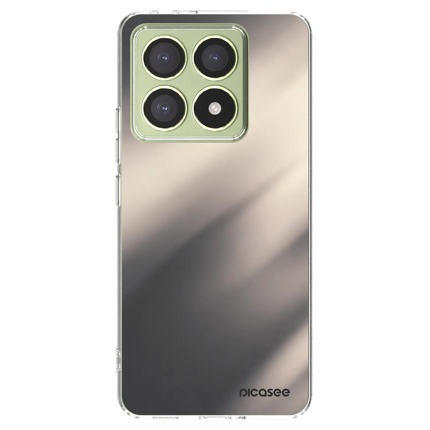 Picasee silikonski prozorni ovitek za Xiaomi 14T - Smoky Beige