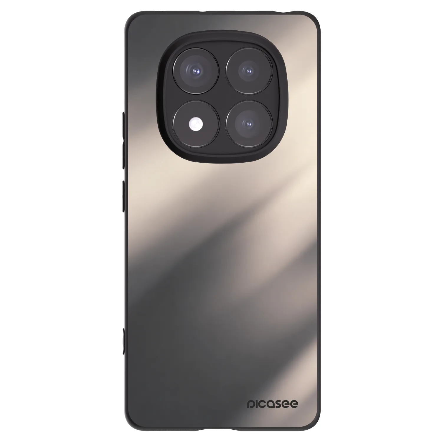 Picasee silikonski črni ovitek za Xiaomi Redmi Note 14 Pro+ 5G - Smoky Beige