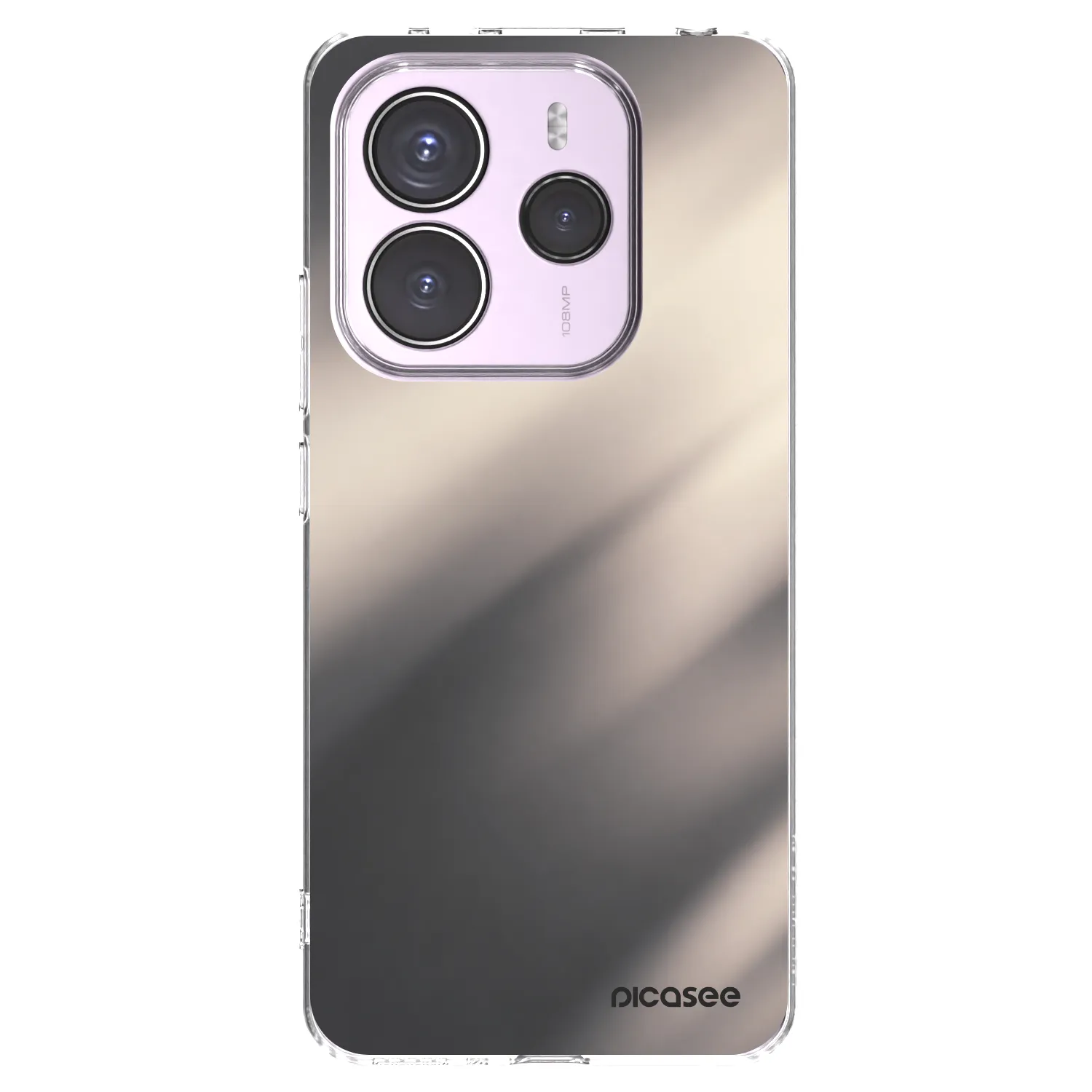 Picasee silikonski prozorni ovitek za Xiaomi Redmi Note 14 5G - Smoky Beige