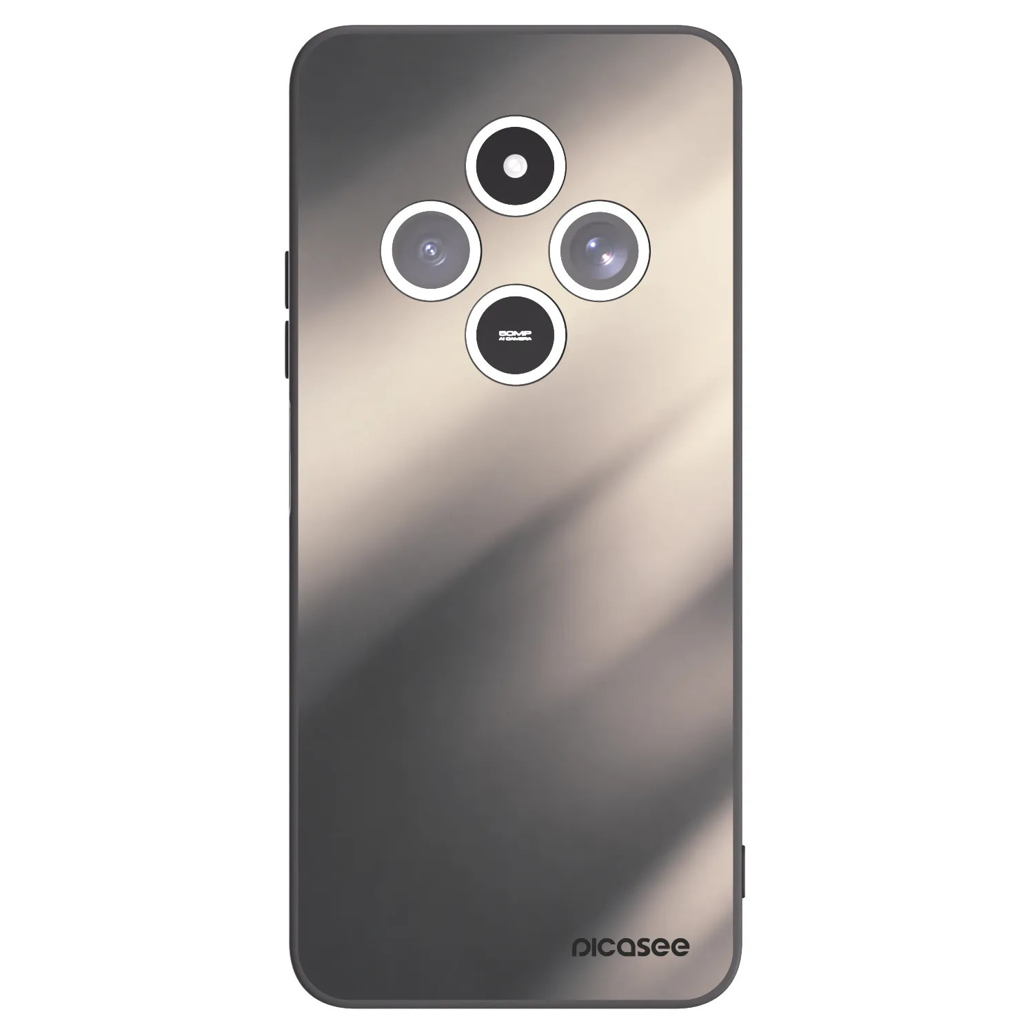 Picasee silikonski črni ovitek za Xiaomi Redmi 14C - Smoky Beige