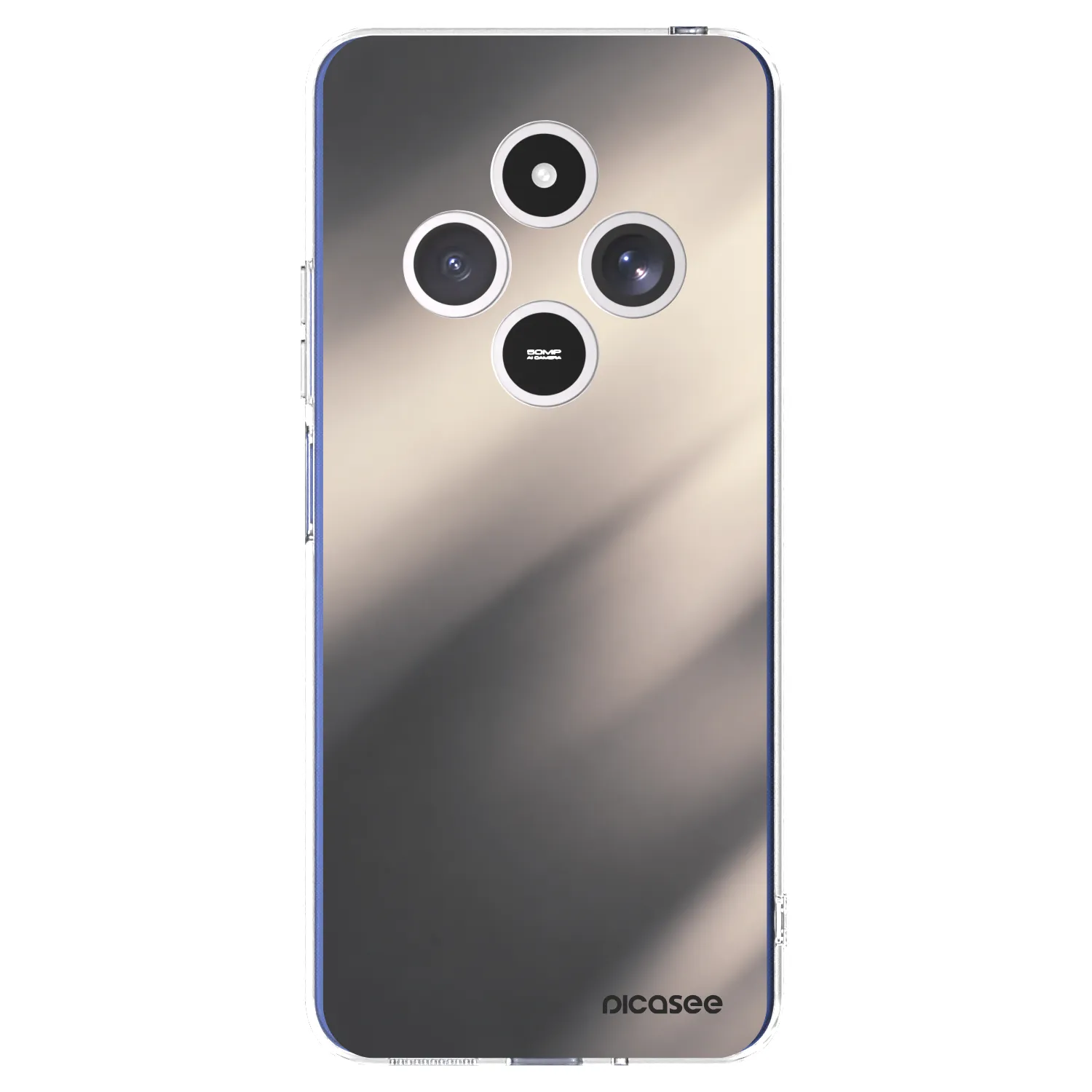 Picasee silikonski prozorni ovitek za Xiaomi Redmi 14C - Smoky Beige