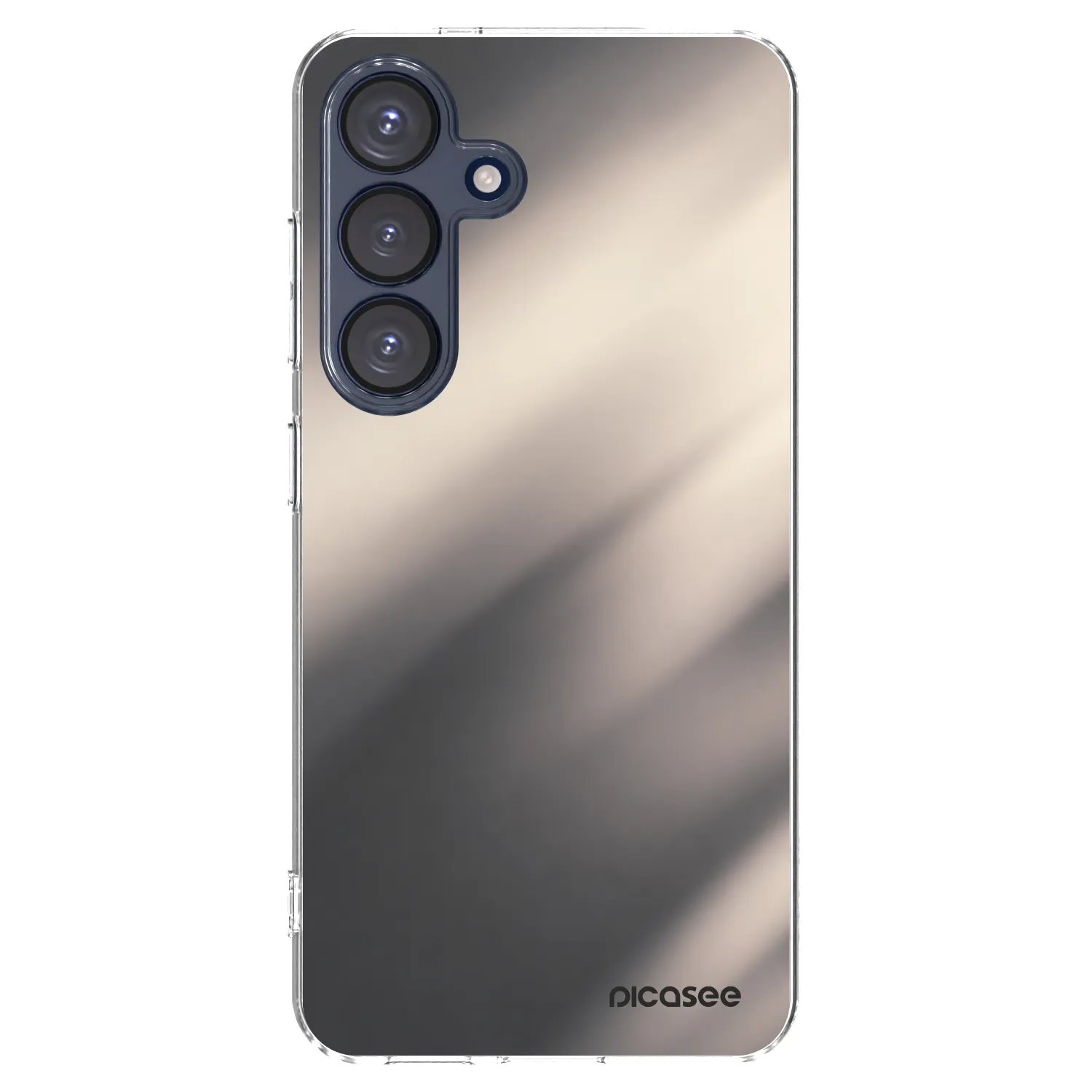 Picasee silikonski prozorni ovitek za Samsung Galaxy S25 5G - Smoky Beige
