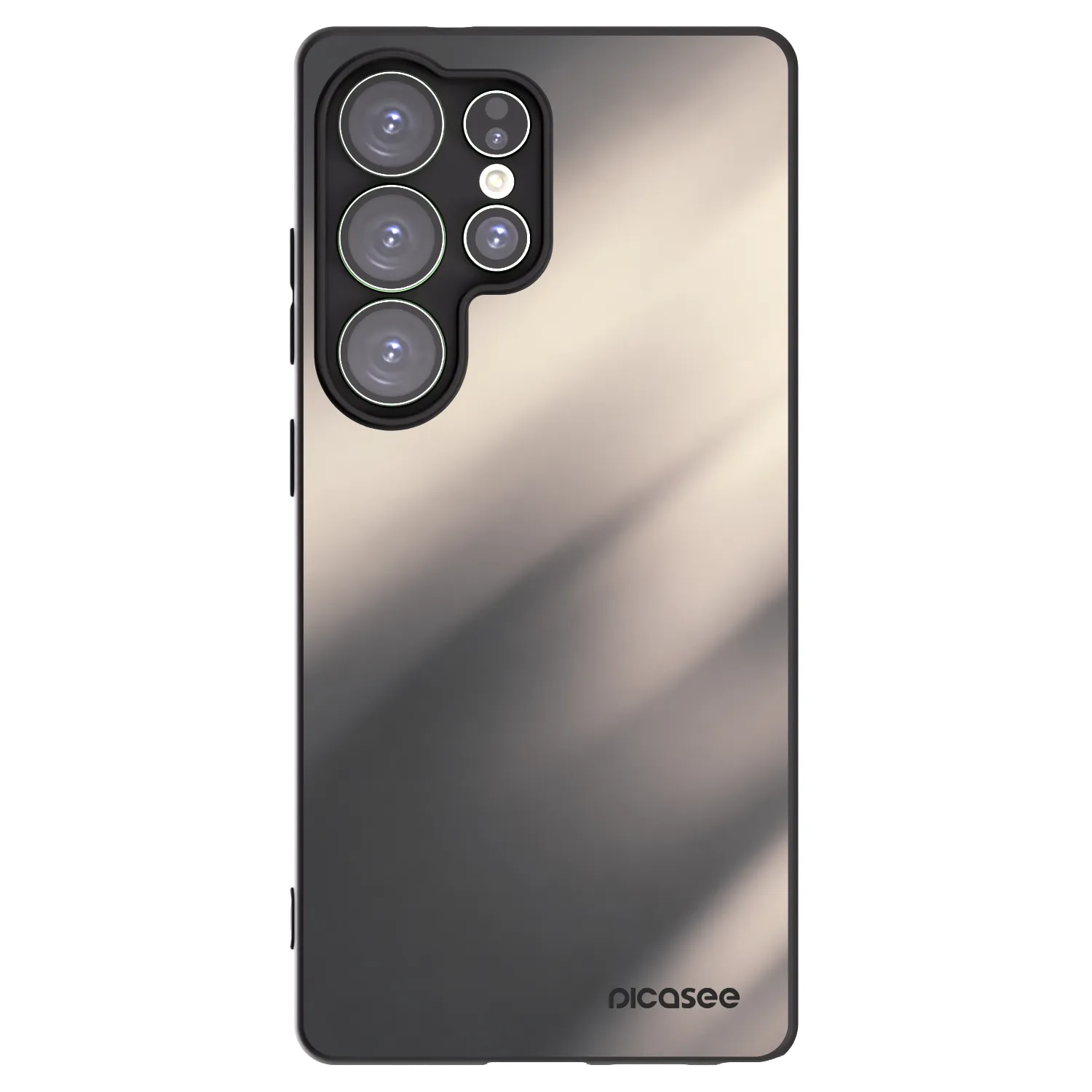 Picasee silikonski črni ovitek za Samsung Galaxy S25 Ultra 5G - Smoky Beige