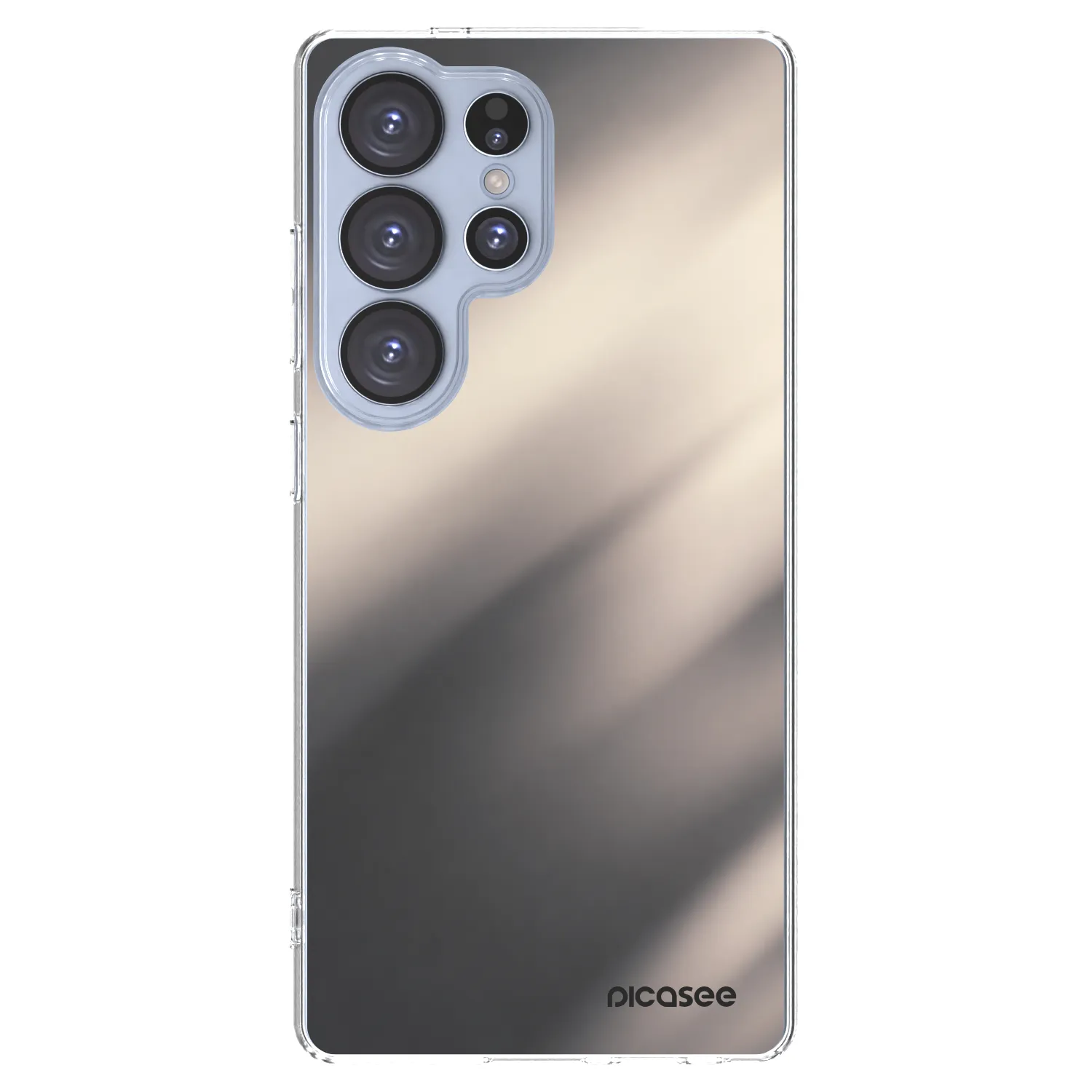 Picasee silikonski prozorni ovitek za Samsung Galaxy S25 Ultra 5G - Smoky Beige