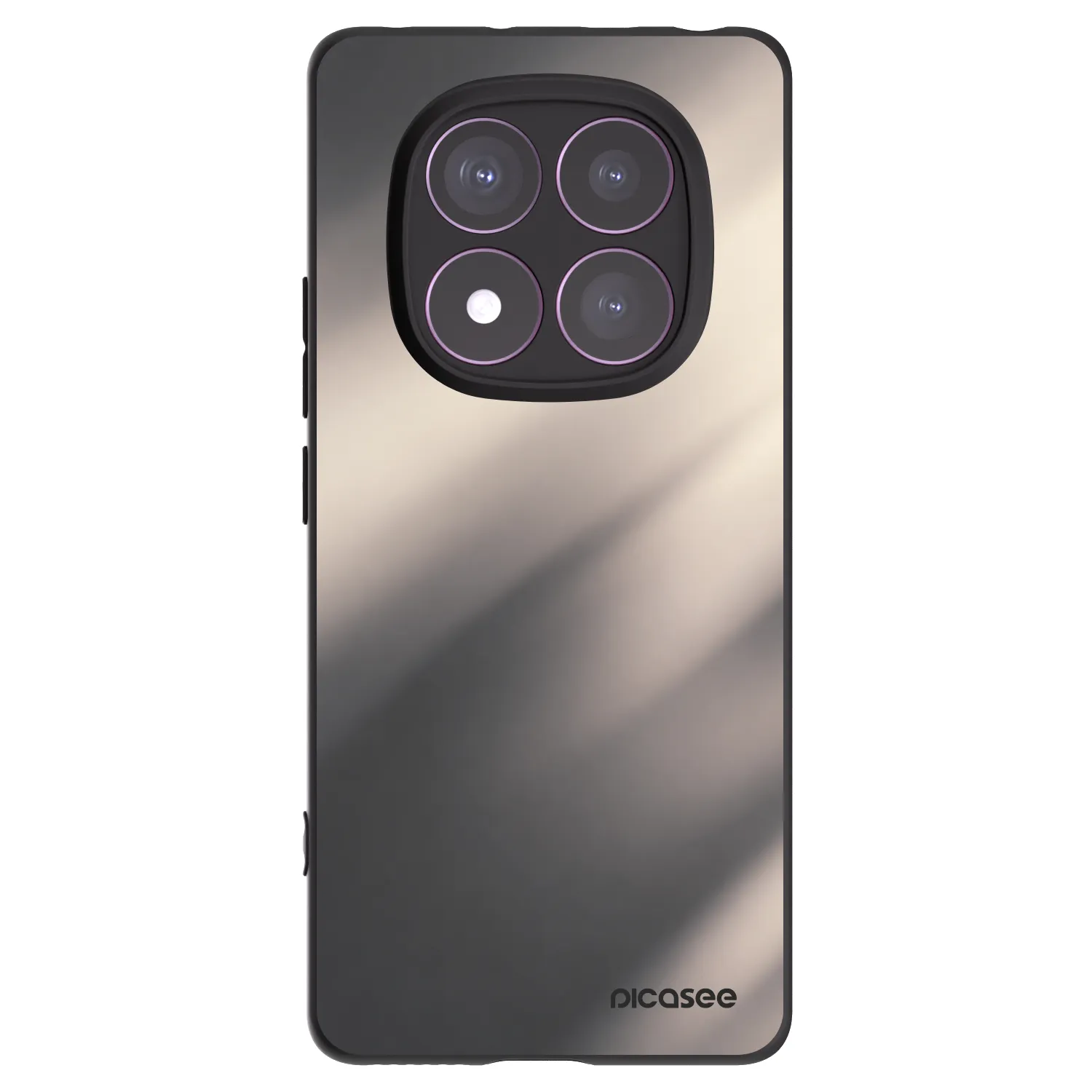 Picasee silikonski črni ovitek za Xiaomi Redmi Note 14 Pro 4G - Smoky Beige