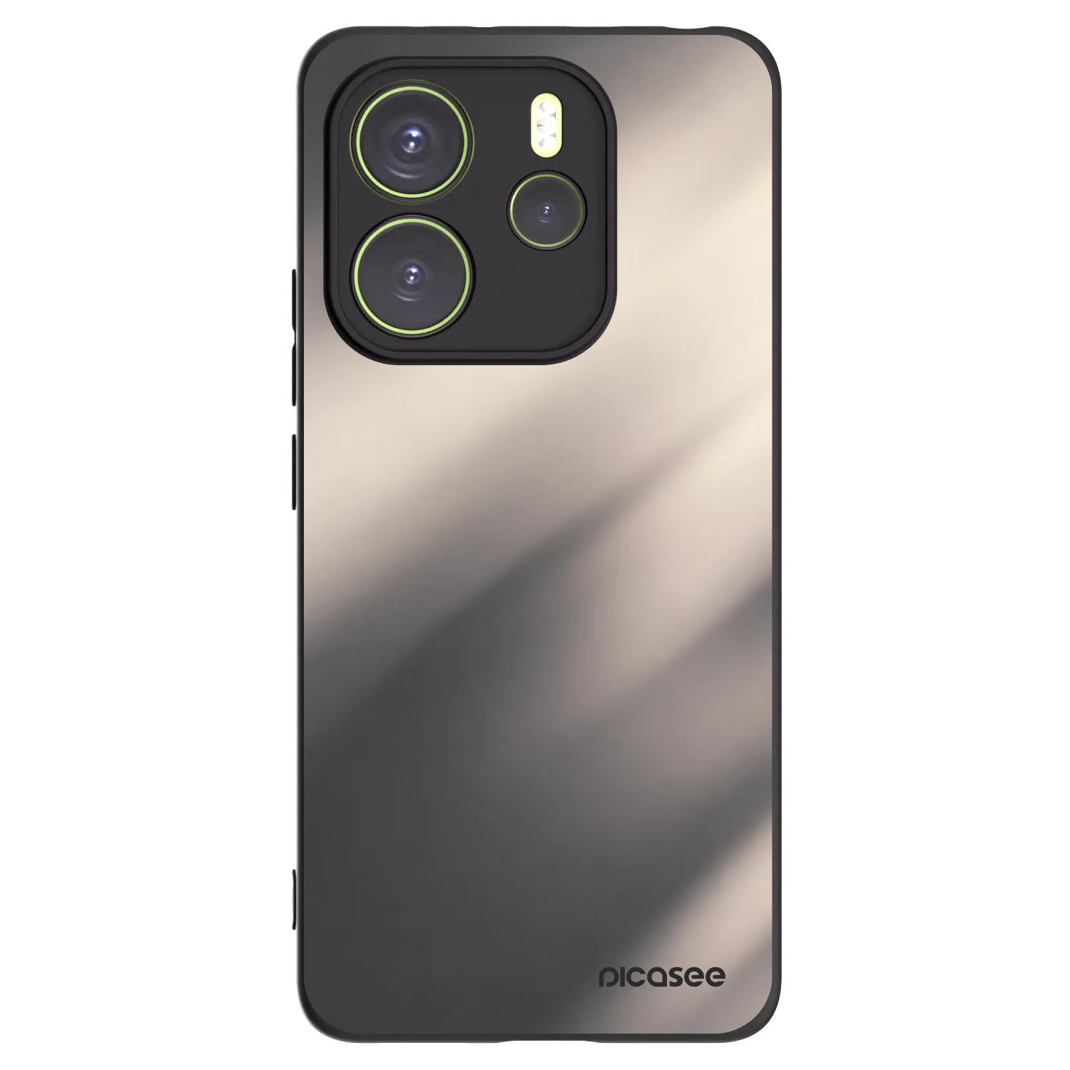 Picasee silikonski črni ovitek za Xiaomi Redmi Note 14 4G - Smoky Beige