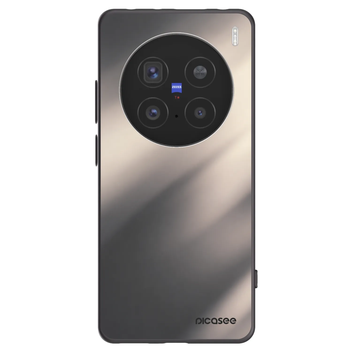 Picasee silikonski črni ovitek za Vivo X200 Pro - Smoky Beige
