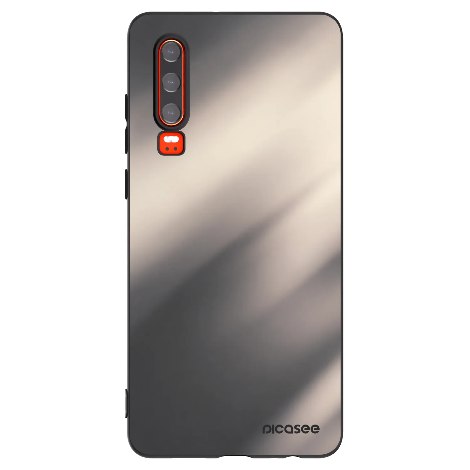 Picasee silikonski črni ovitek za Huawei P30 - Smoky Beige