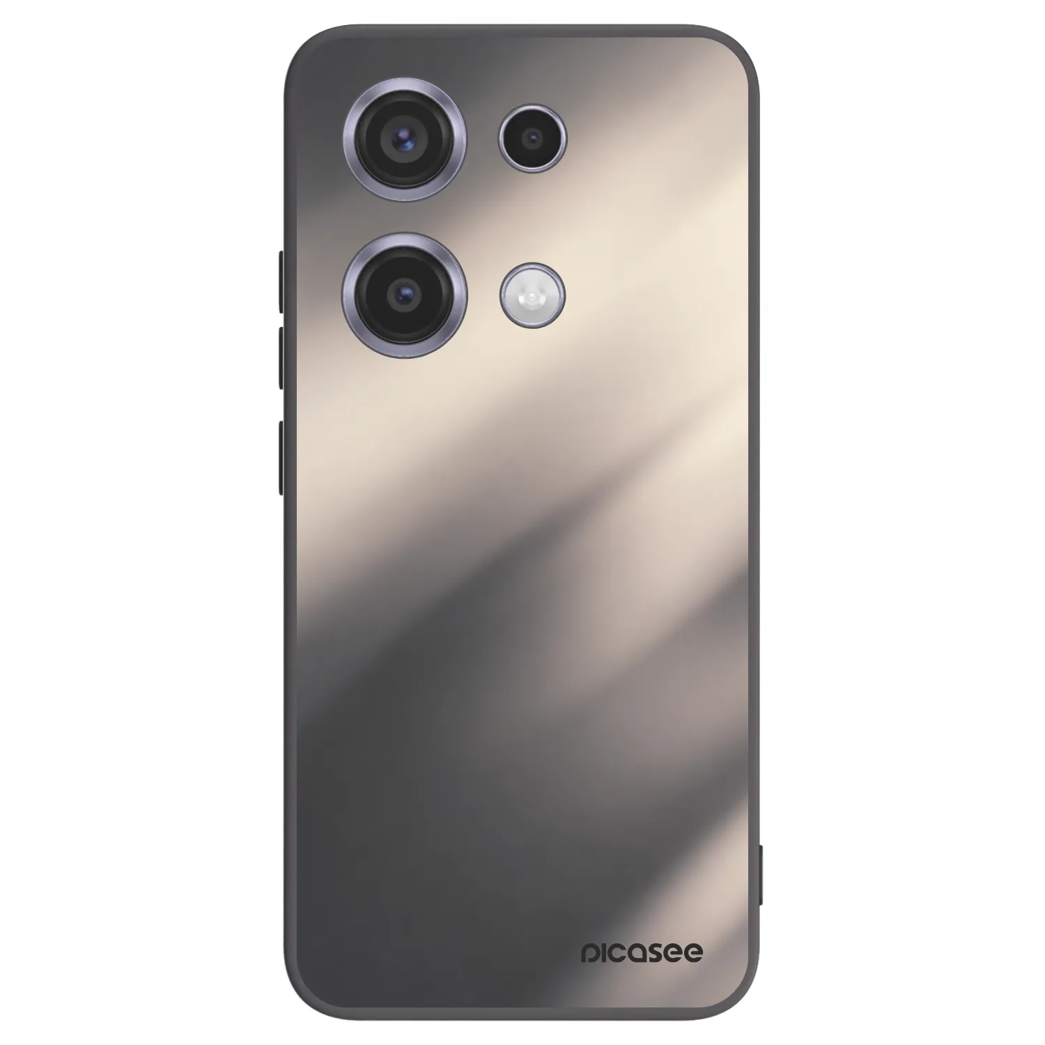 Picasee silikonski črni ovitek za Xiaomi Redmi Note 14S - Smoky Beige