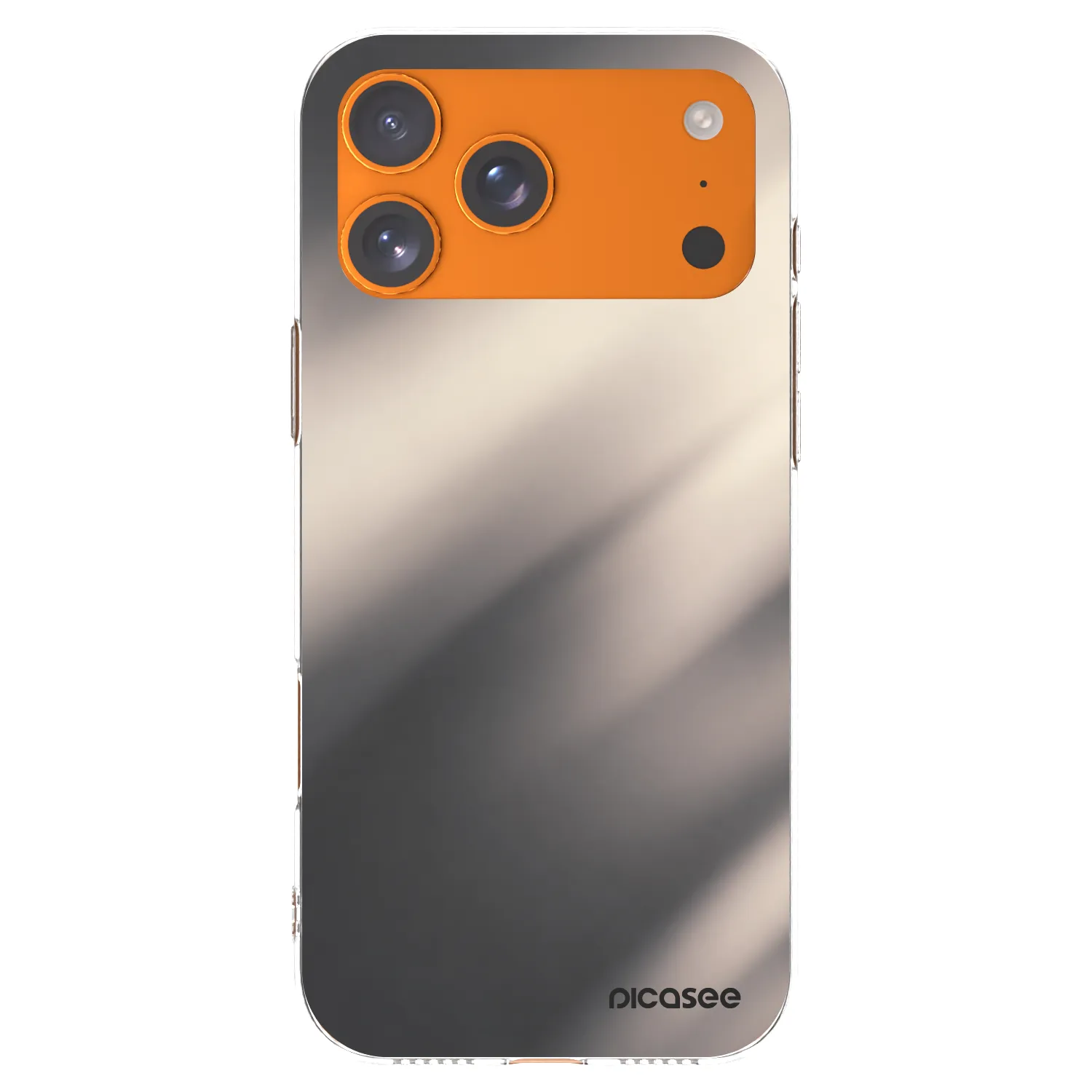 Picasee silikonski prozorni ovitek za Apple iPhone 17 Pro Max - Smoky Beige