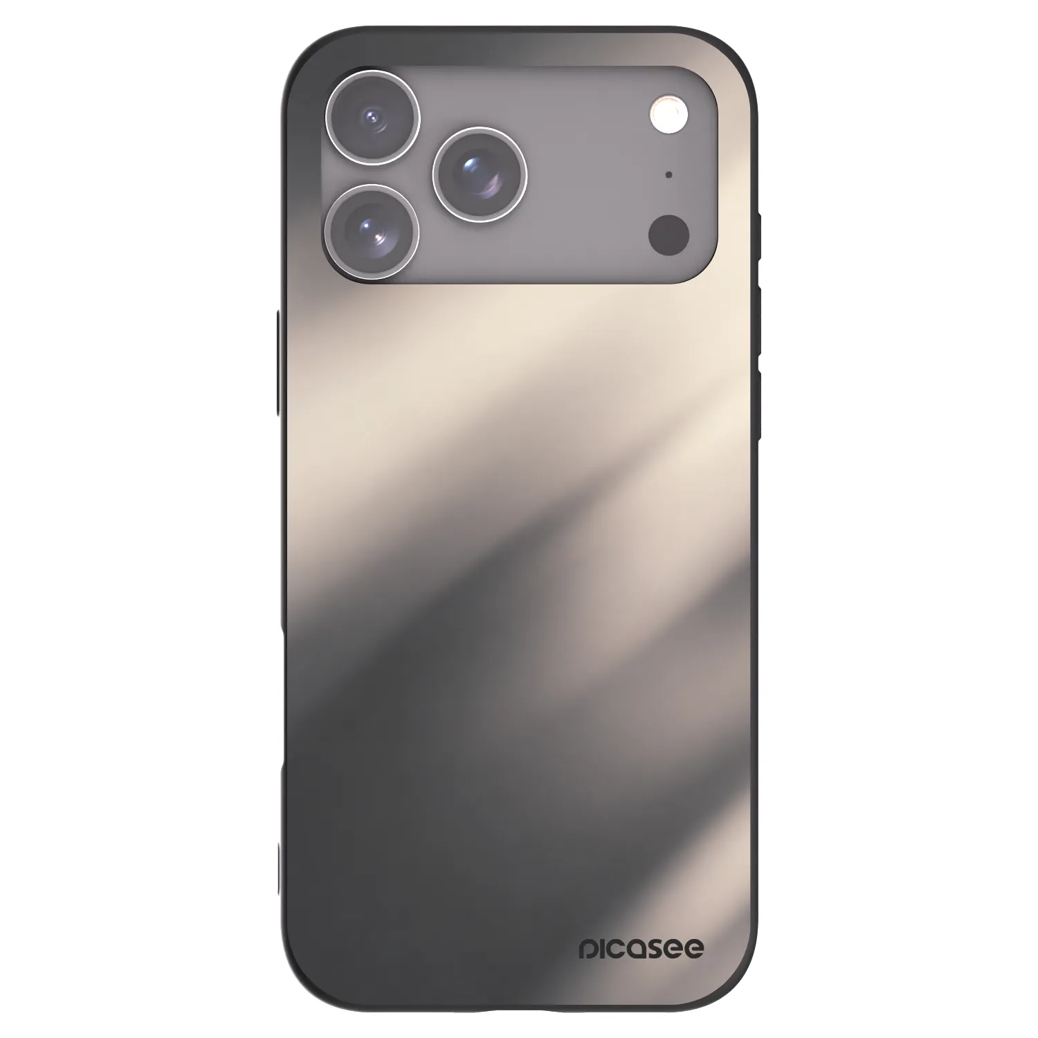 Picasee silikonski črni ovitek za Apple iPhone 17 Pro Max - Smoky Beige