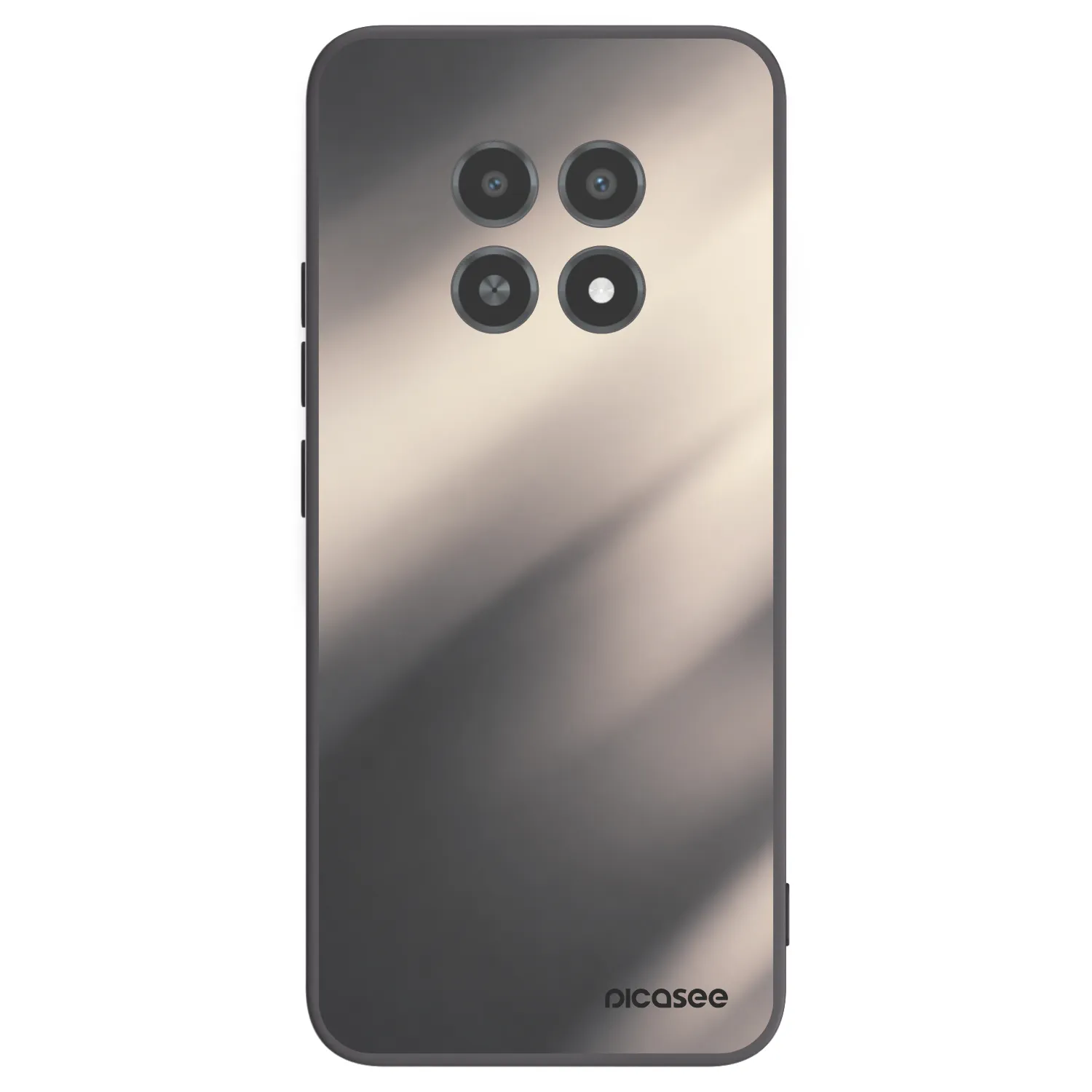 Picasee silikonski črni ovitek za Realme 12X - Smoky Beige