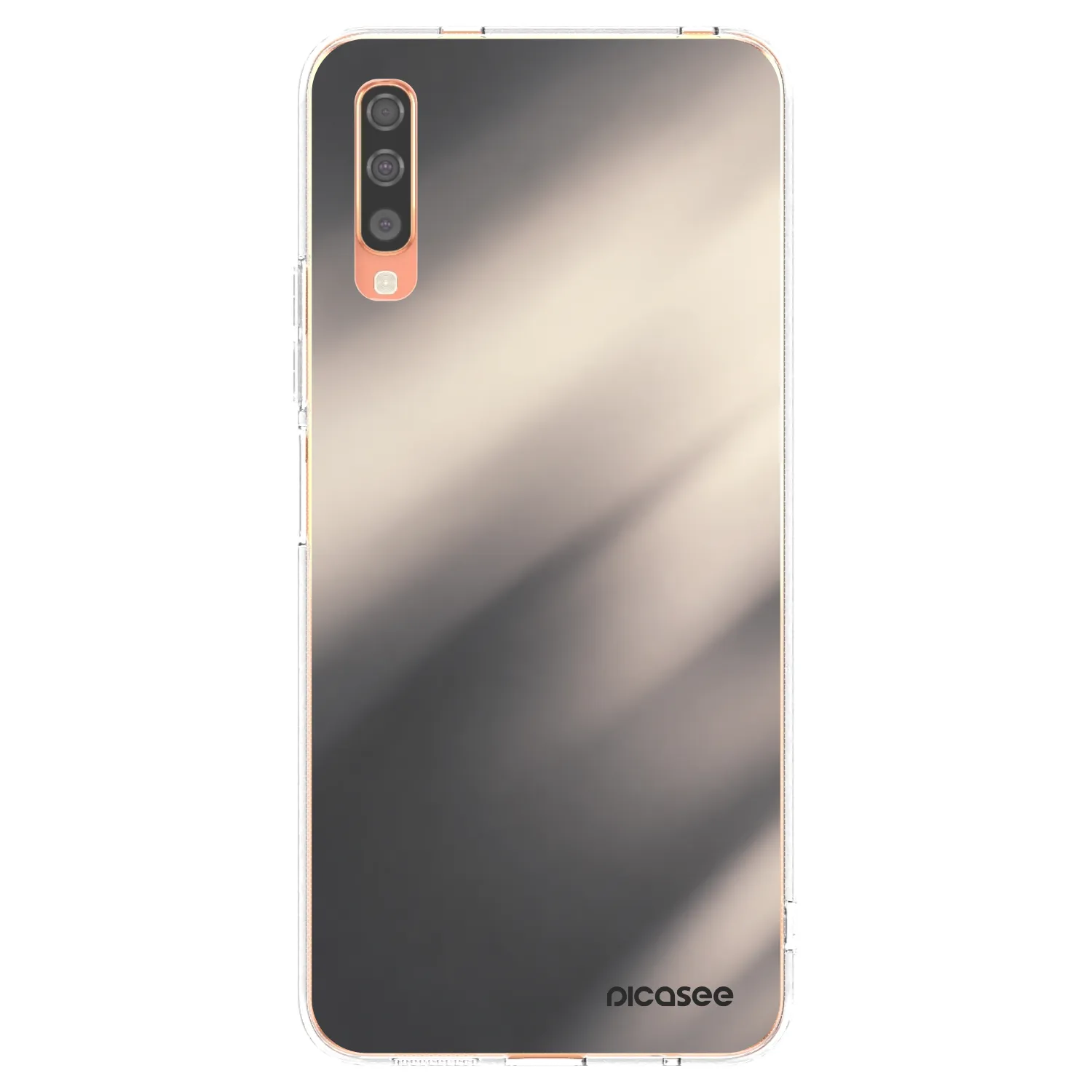 Picasee silikonski prozorni ovitek za Samsung Galaxy A70 A705F - Smoky Beige