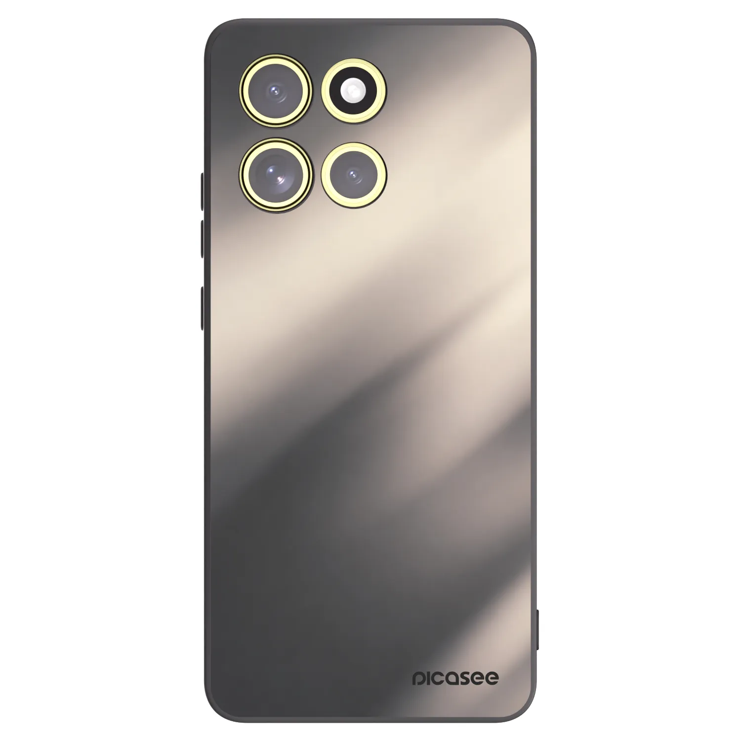 Picasee silikonski črni ovitek za Motorola Moto G86 5G - Smoky Beige