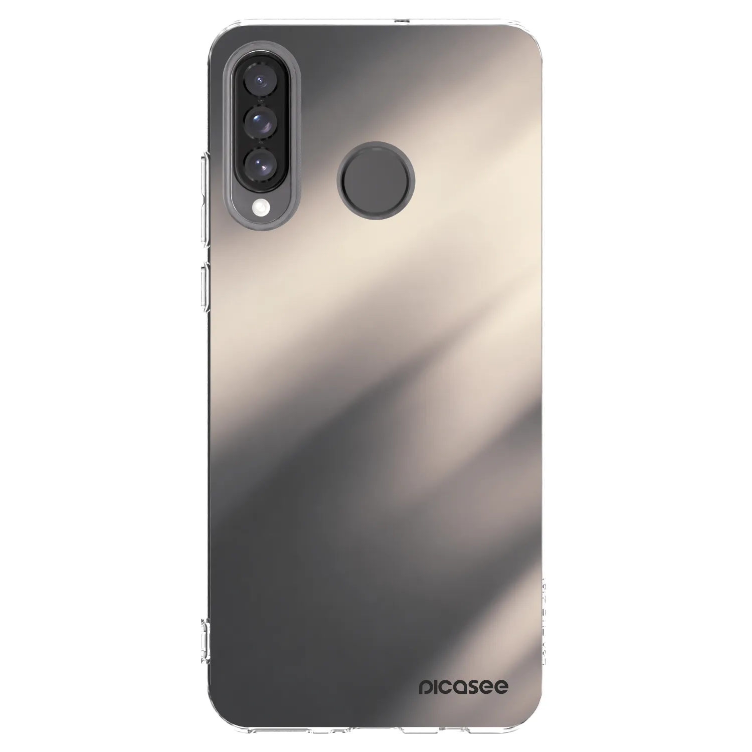Picasee silikonski prozorni ovitek za Huawei P30 Lite - Smoky Beige
