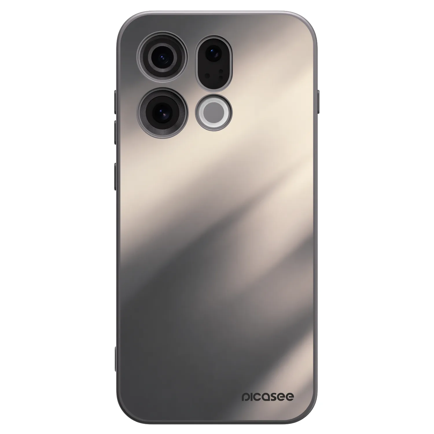 Picasee silikonski črni ovitek za OPPO Find X9 - Smoky Beige