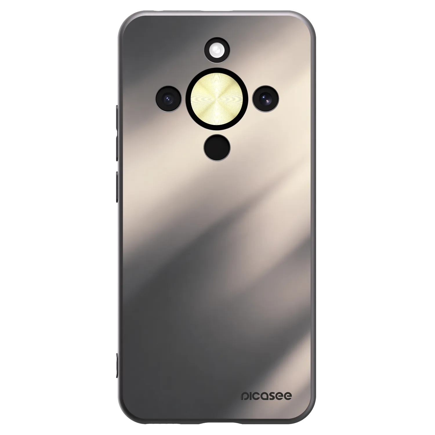 Picasee silikonski črni ovitek za Honor Magic8 Lite 5G - Smoky Beige