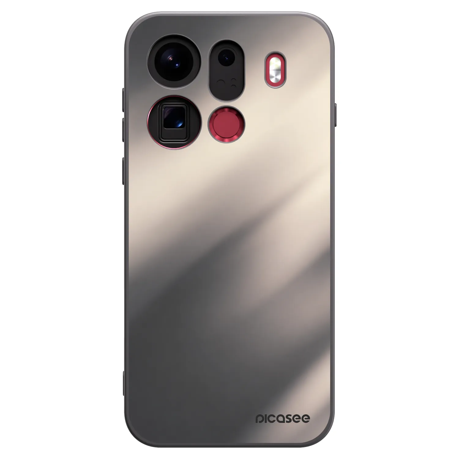 Picasee silikonski črni ovitek za OPPO Find X9 Pro - Smoky Beige