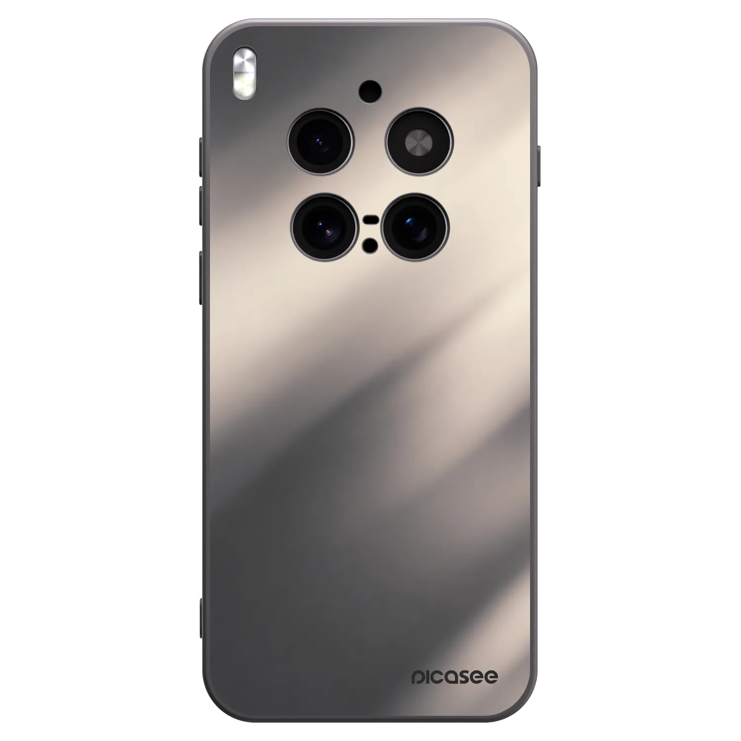 Picasee silikonski črni ovitek za Vivo X300 Pro - Smoky Beige