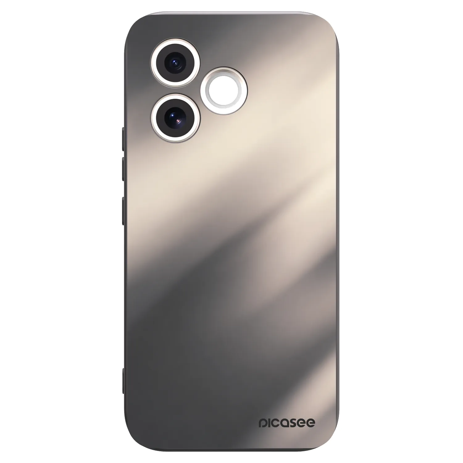 Picasee silikonski črni ovitek za Honor 600 Lite - Smoky Beige