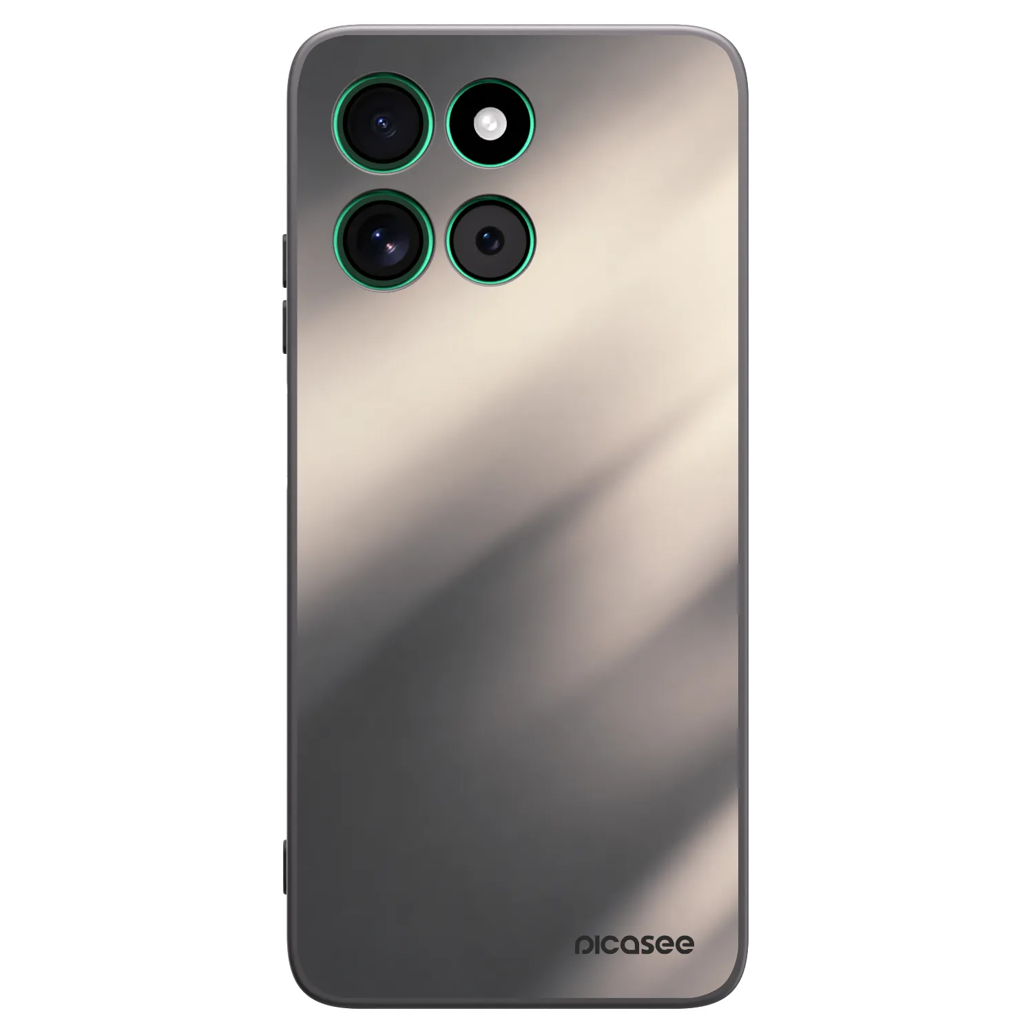 Picasee silikonski črni ovitek za Motorola Moto G57 Power - Smoky Beige