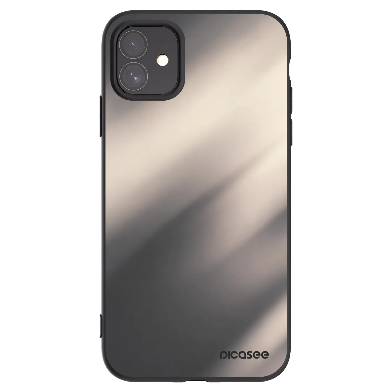 Picasee silikonski črni ovitek za Apple iPhone 11 - Smoky Beige
