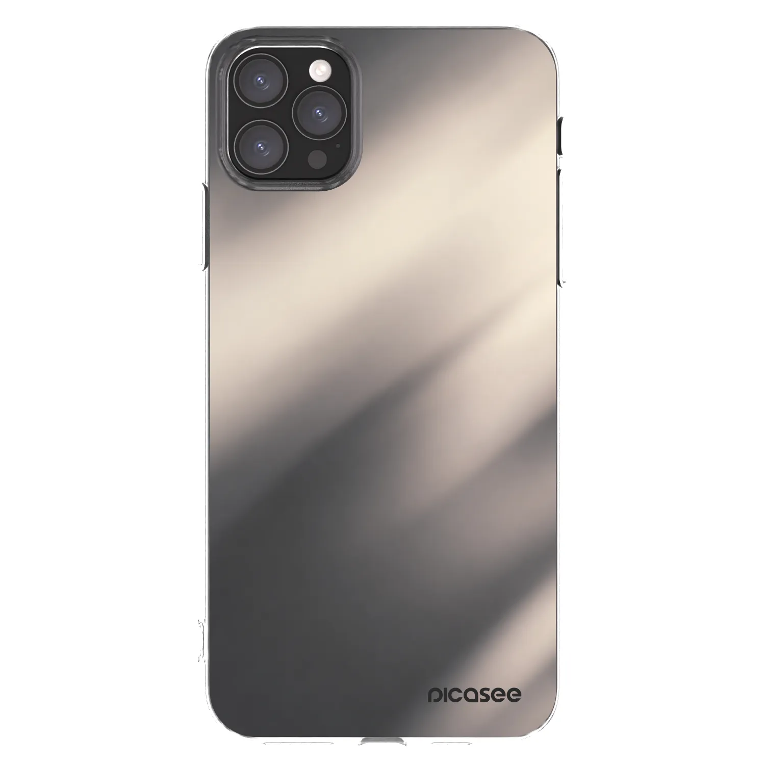 Picasee silikonski prozorni ovitek za Apple iPhone 11 Pro Max - Smoky Beige